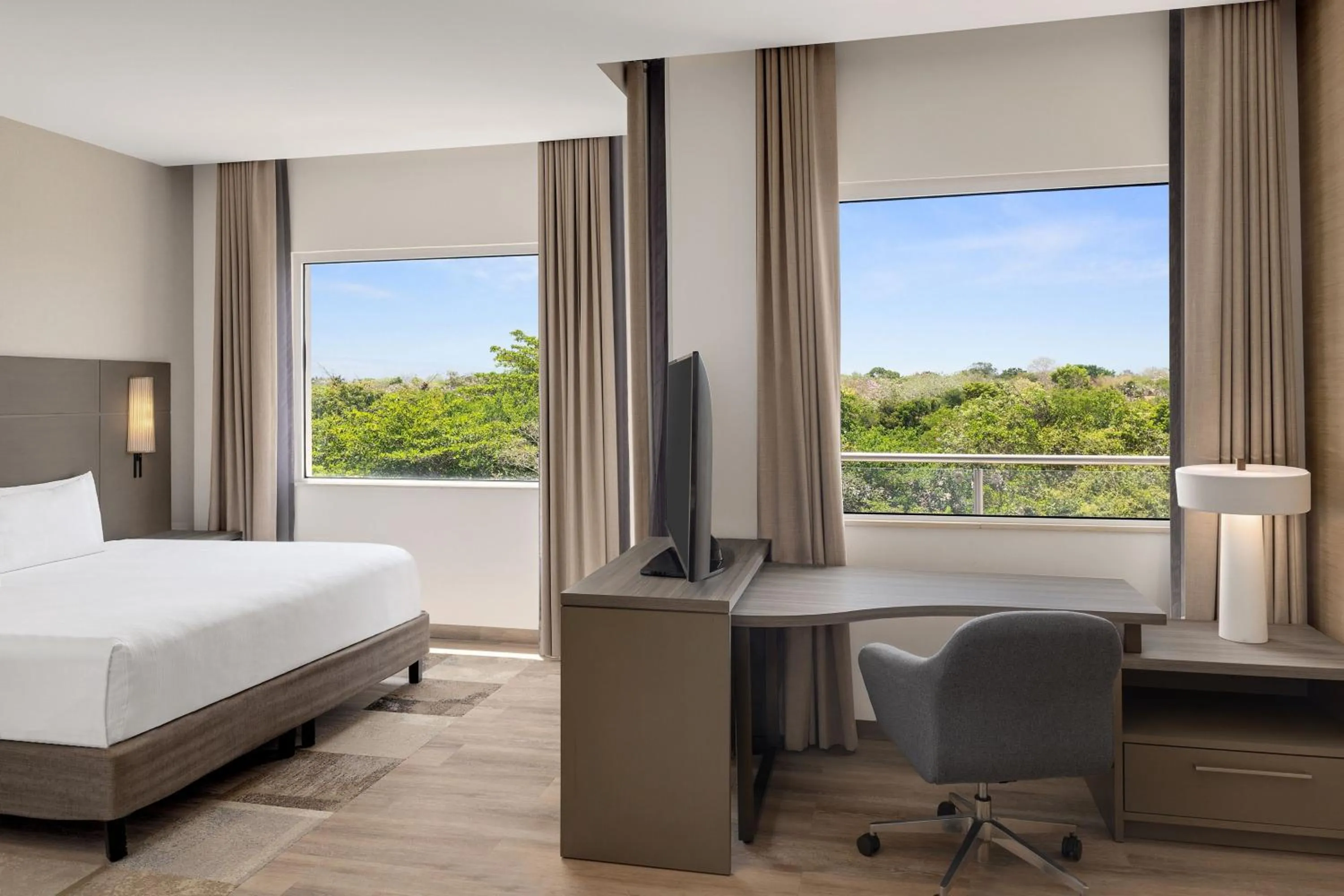 Bedroom, Bed in Residence Inn by Marriott Playa del Carmen