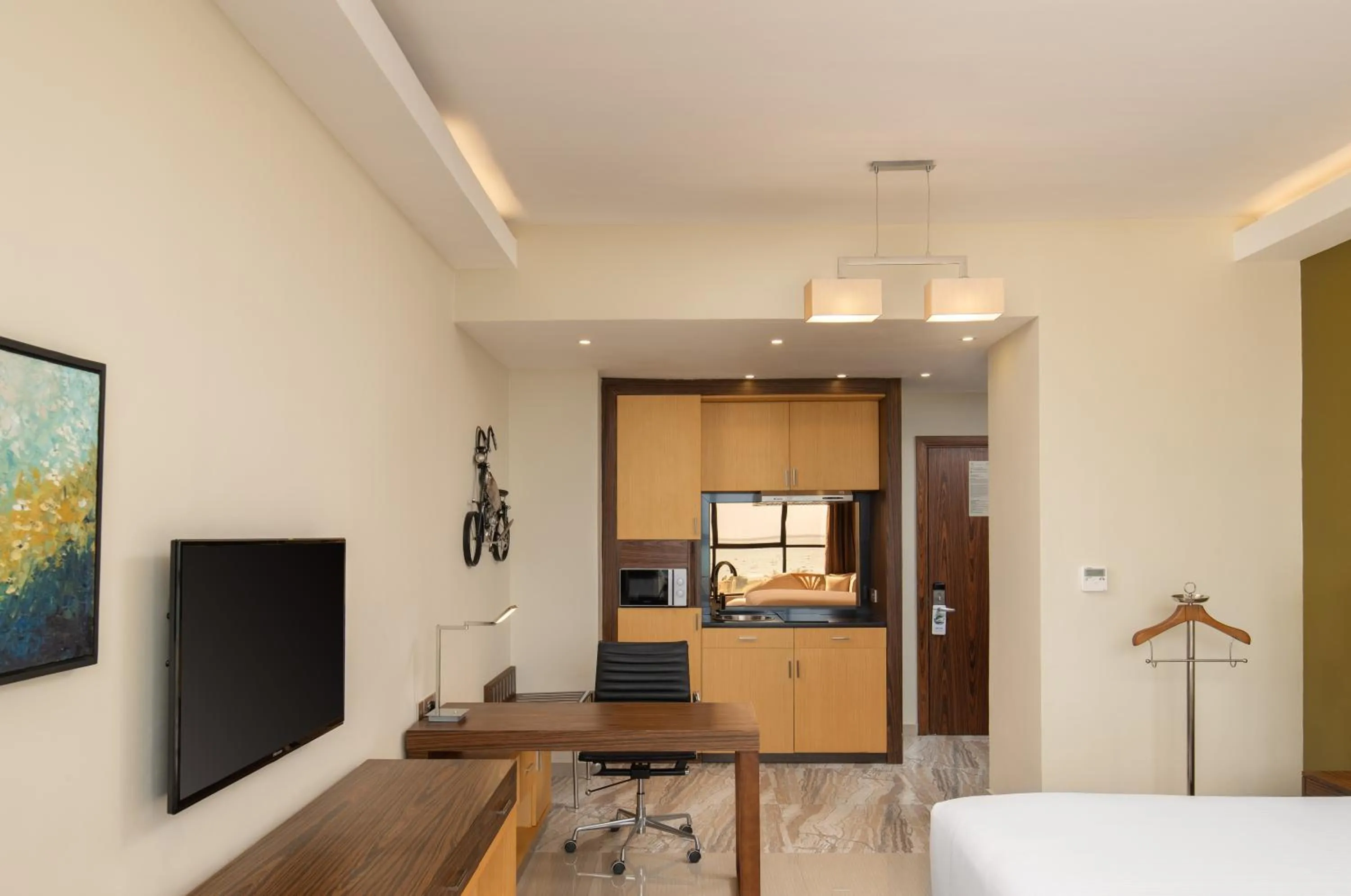 Kitchen or kitchenette, Bed in Element by Westin Hotel Dar es Salaam