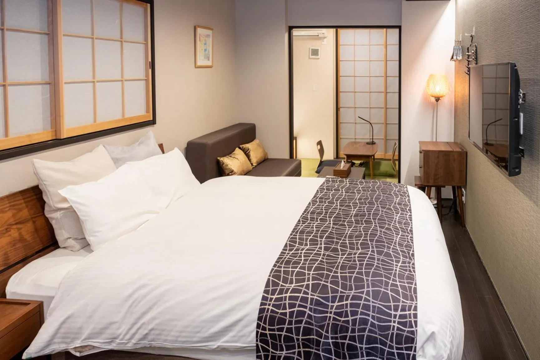 Bed in Little Hotel Kyoto Karasuma Takatsuji