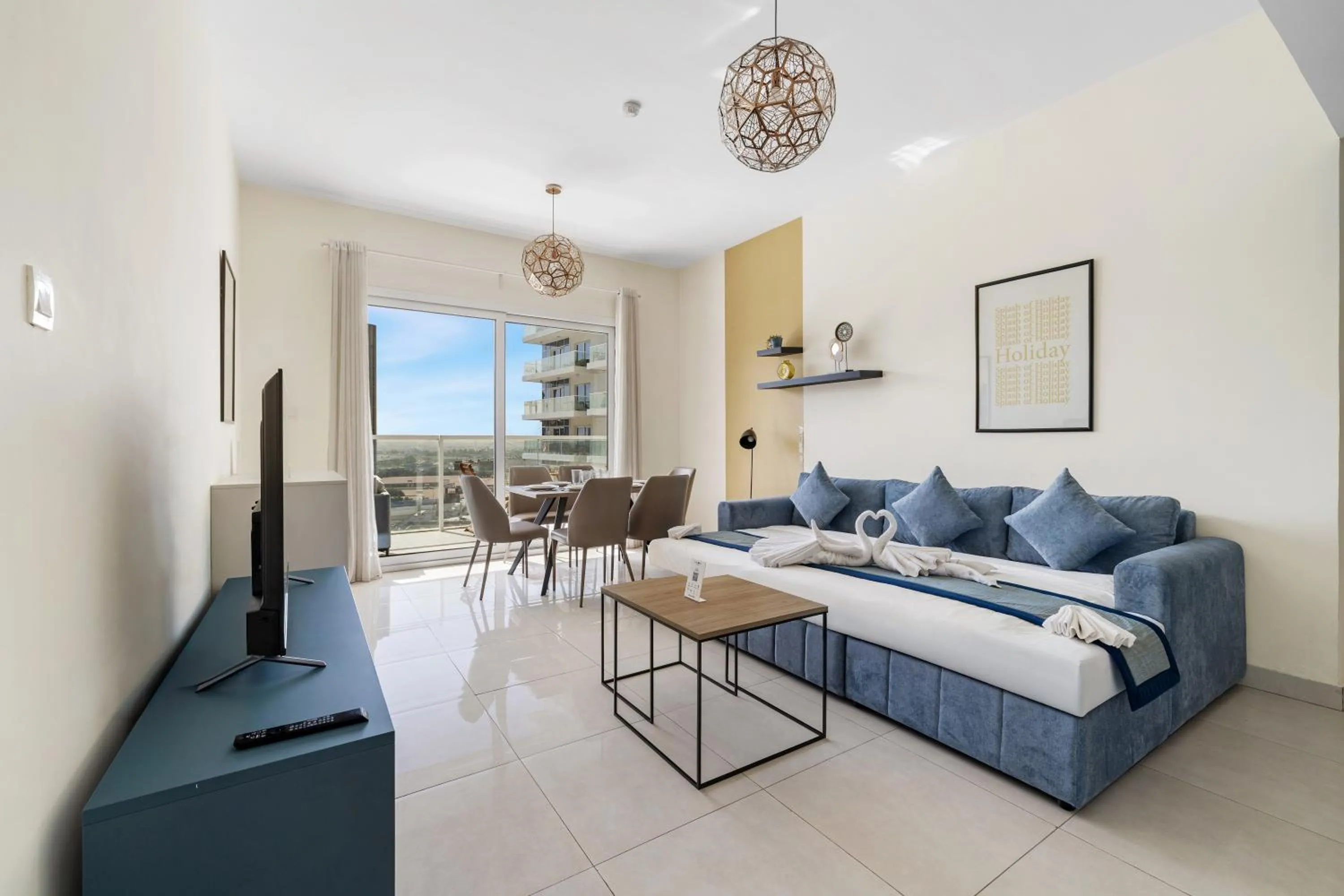 Bed in Unlock Metropolis Business Bay