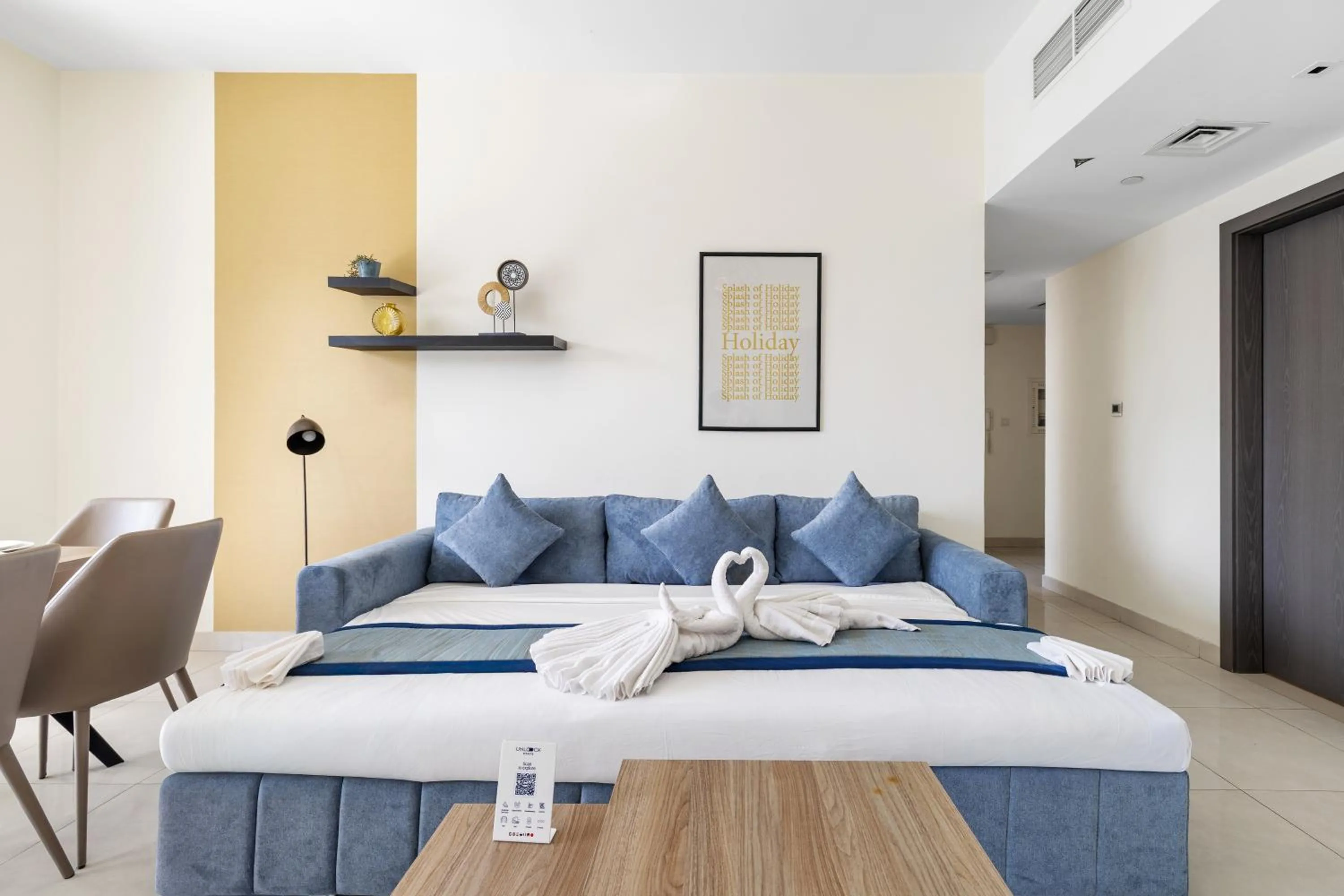 Bed in Unlock Metropolis Business Bay