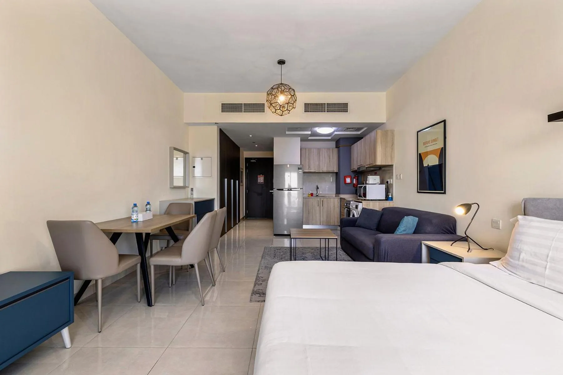 Bed in Unlock Metropolis Business Bay