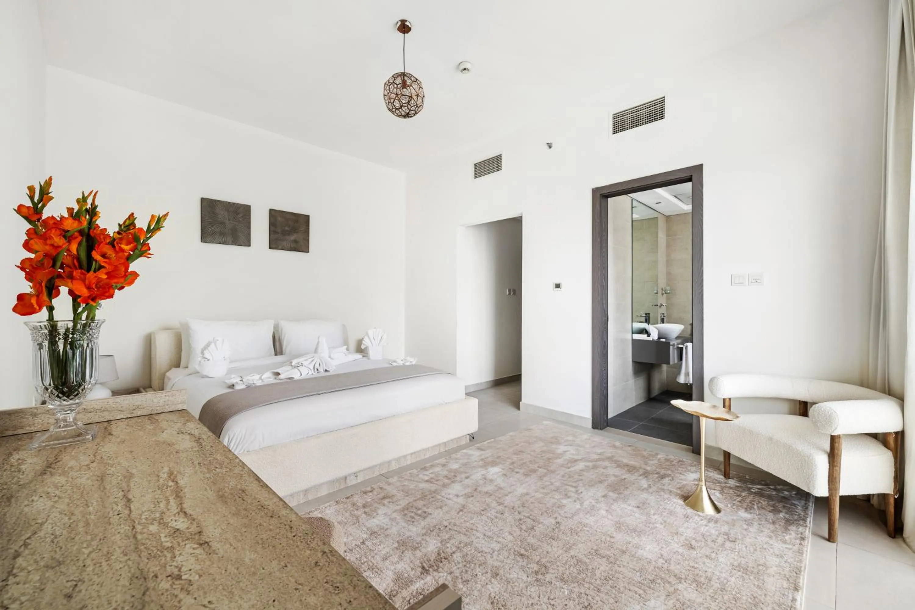 Bed in Unlock Metropolis Business Bay