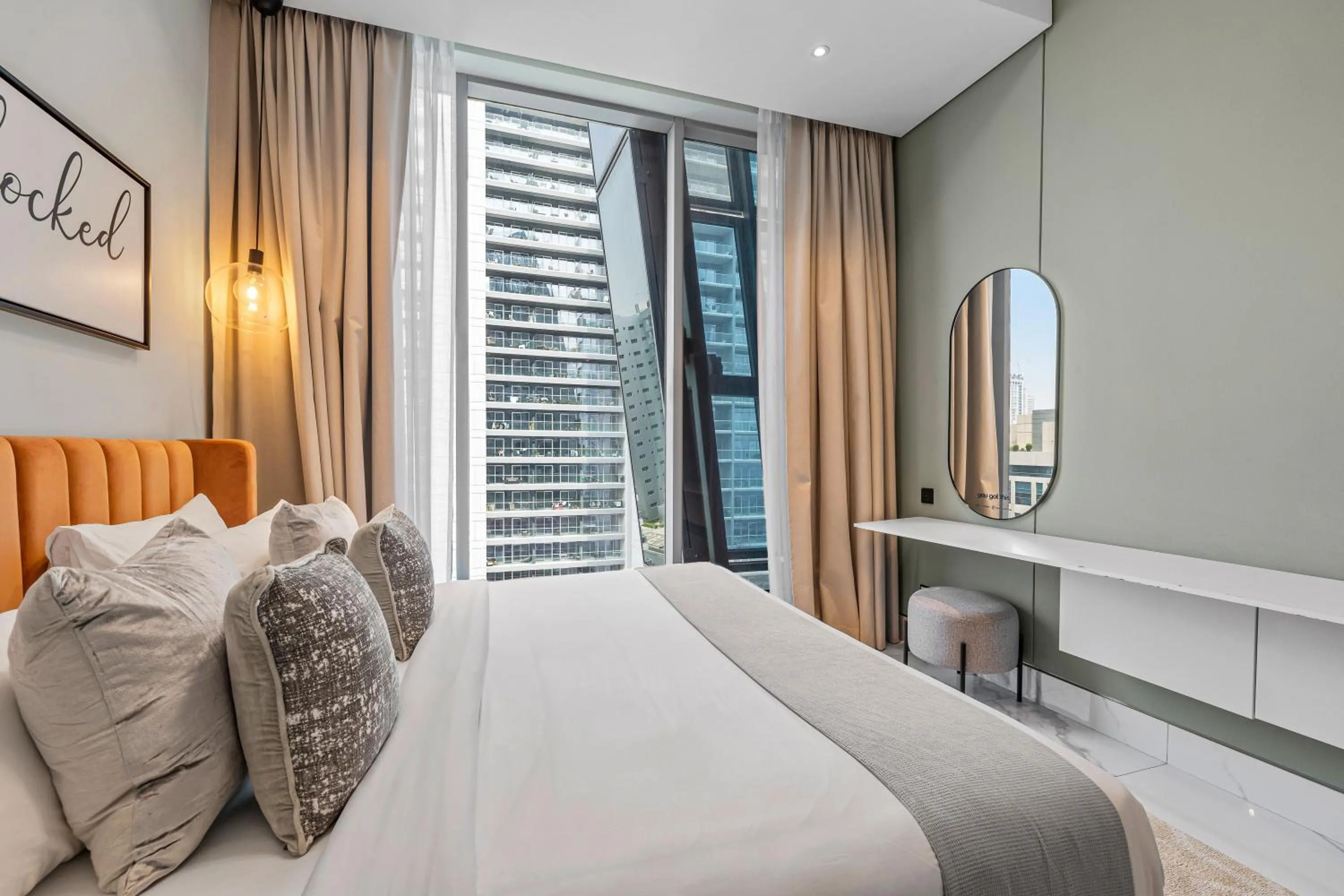 Bed in Unlock J One Downtown Dubai