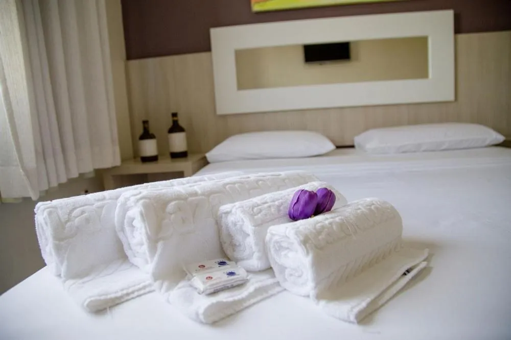 Bed in Eunapolis Plaza Hotel