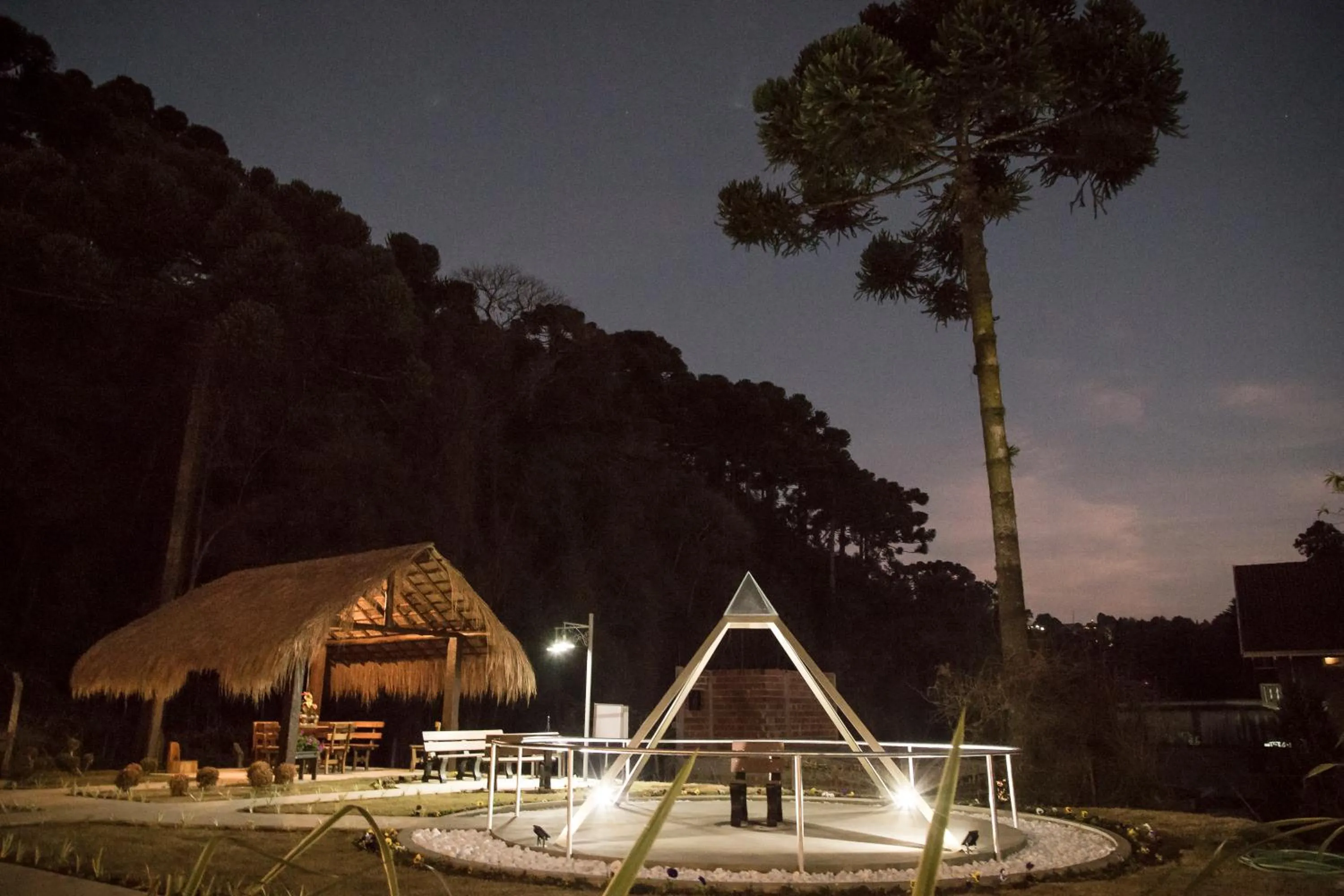 Night in Pousada Recanto Feliz