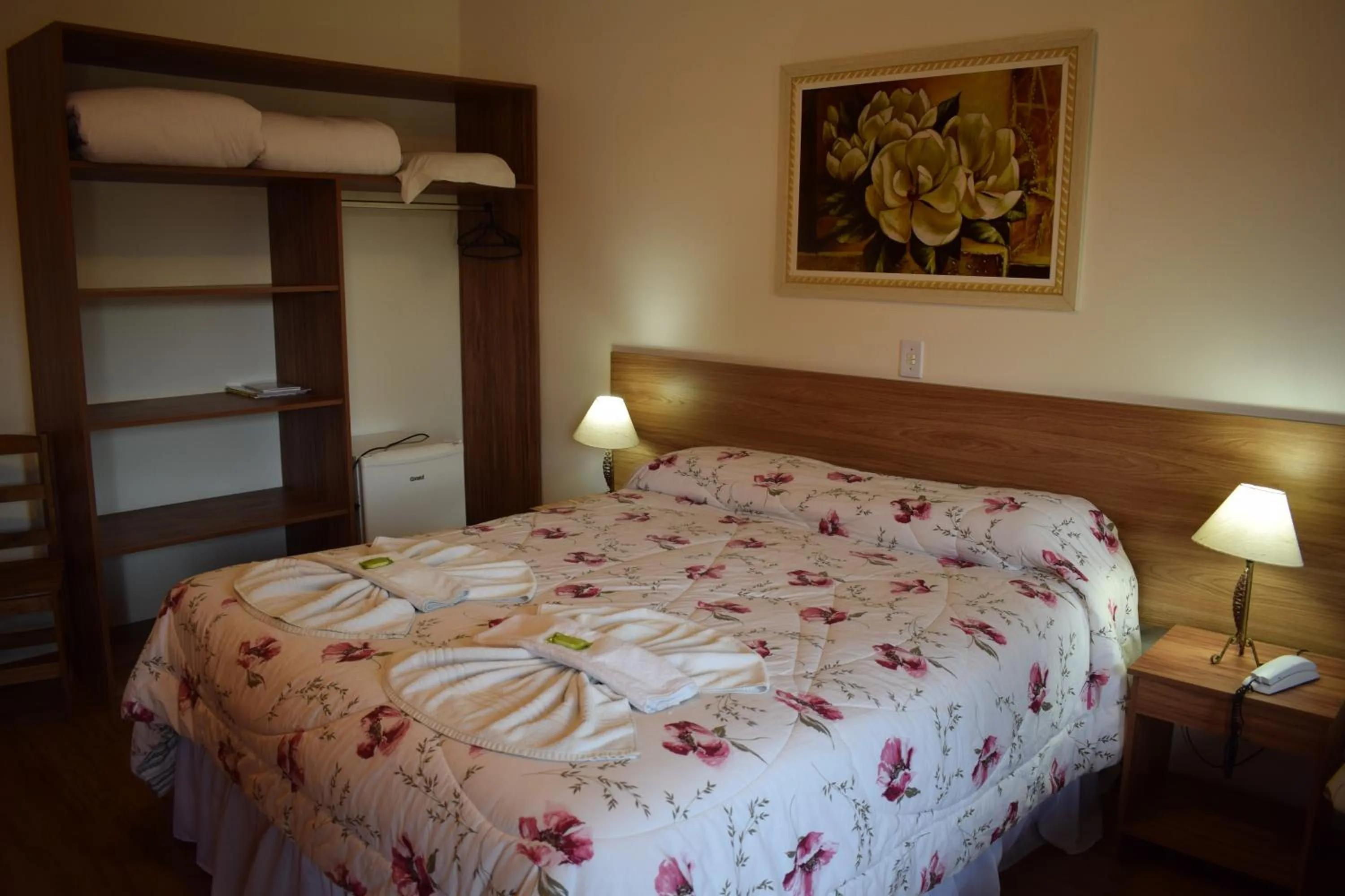 Bed in Pousada Recanto Feliz