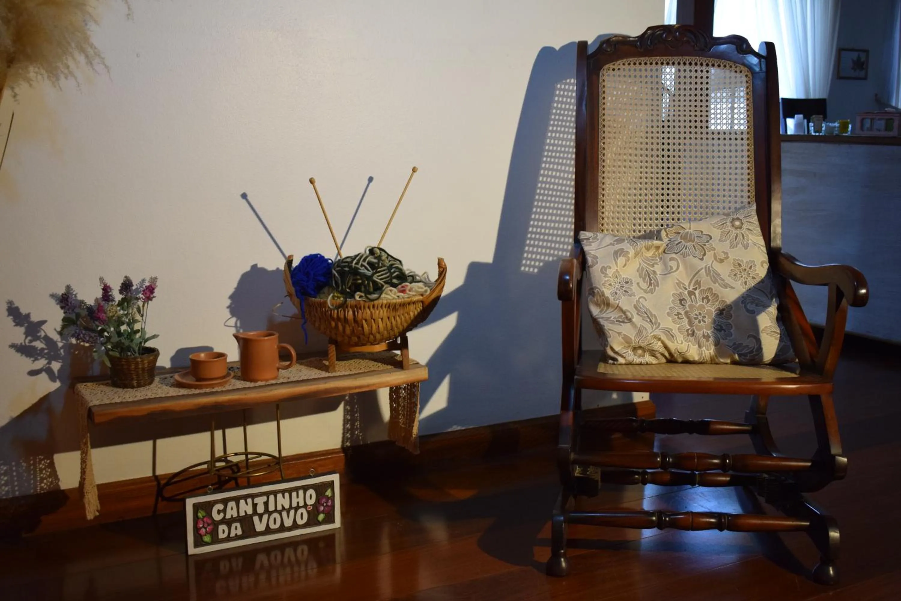 Seating area in Pousada Recanto Feliz