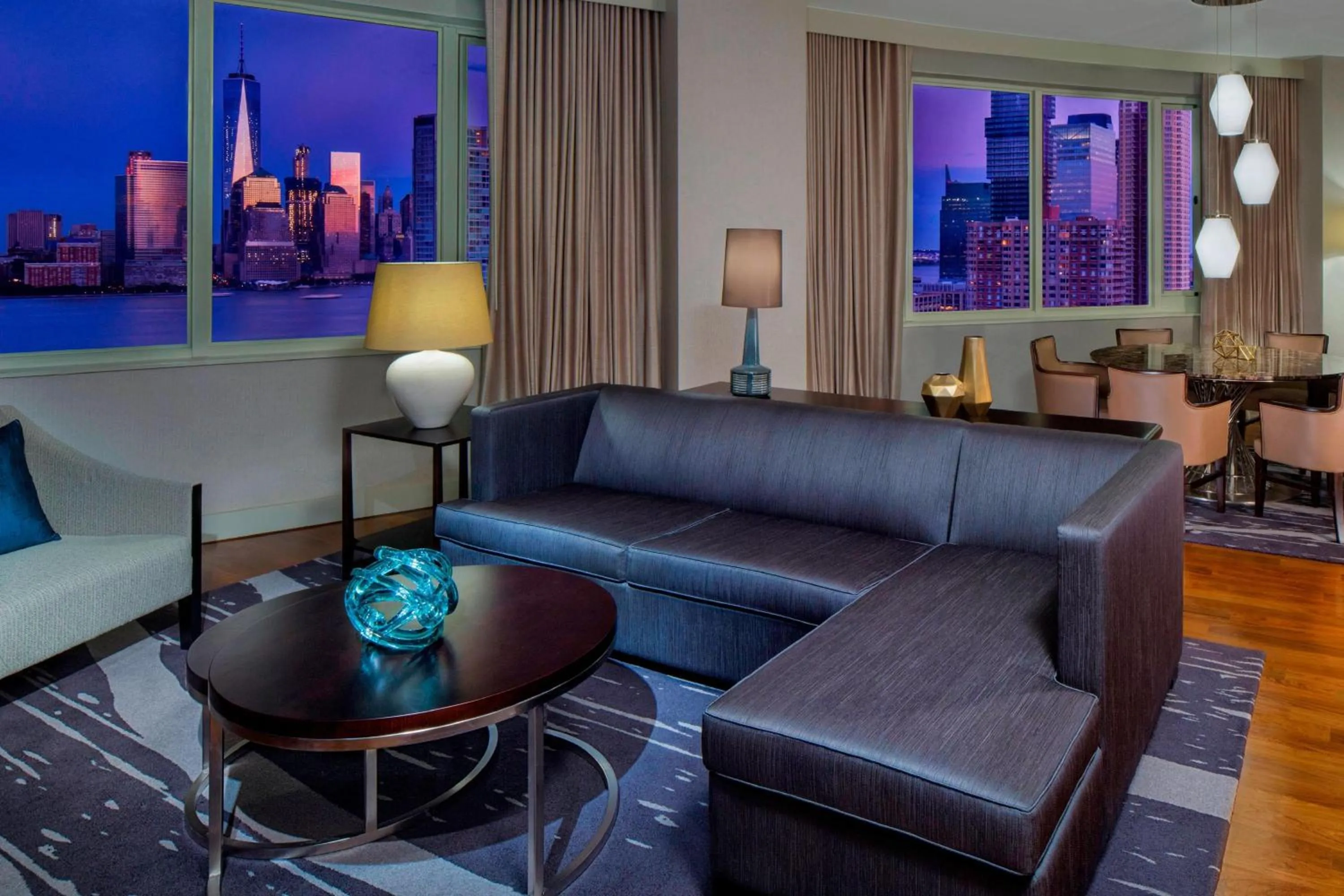Living room in The Westin Jersey City Newport