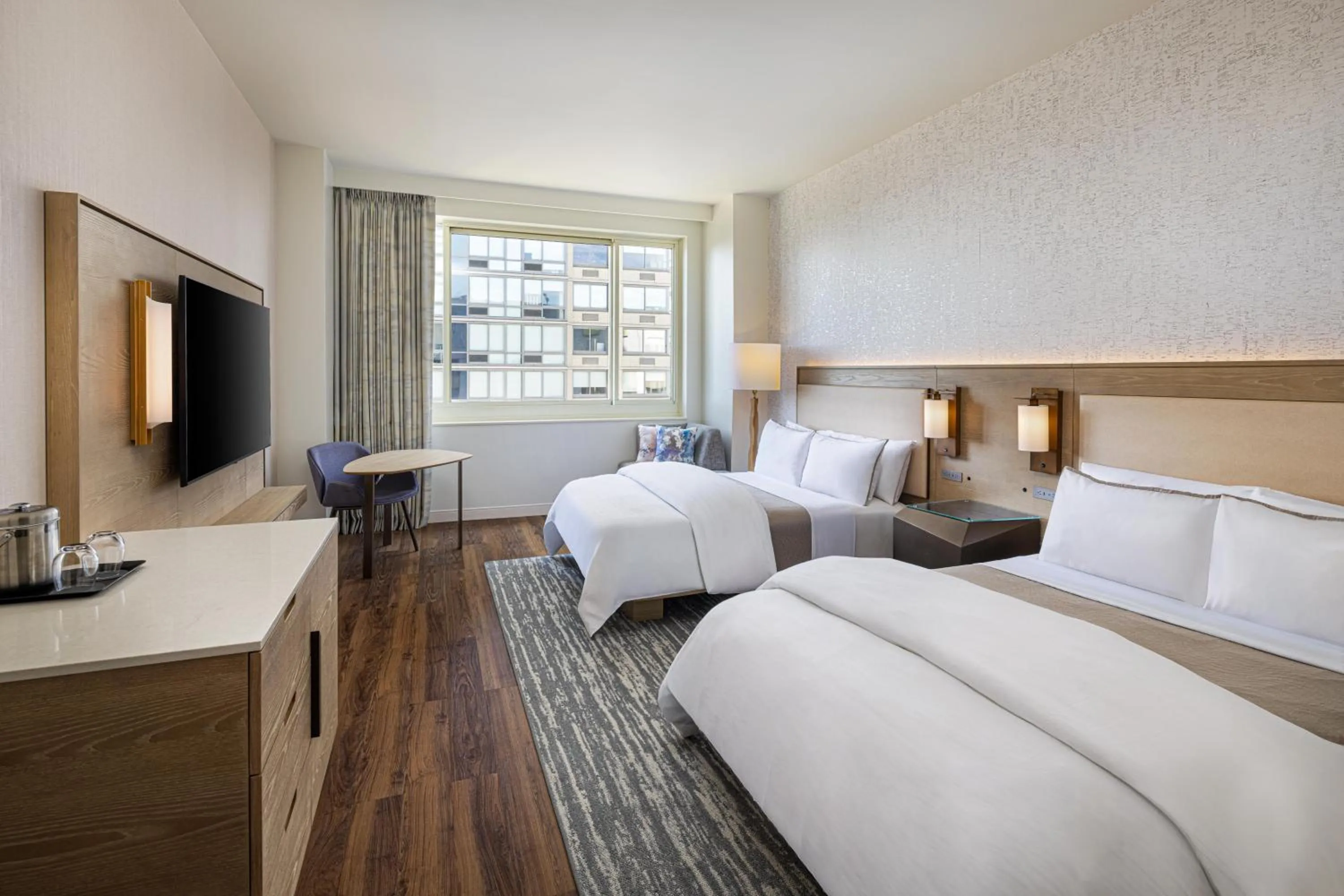 Bed in The Westin Jersey City Newport