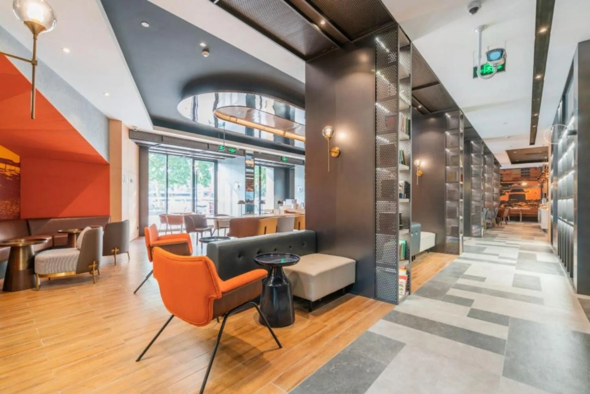 Seating area in Atour Light Hotel Shanghai Xinjiangwancheng Fudan University