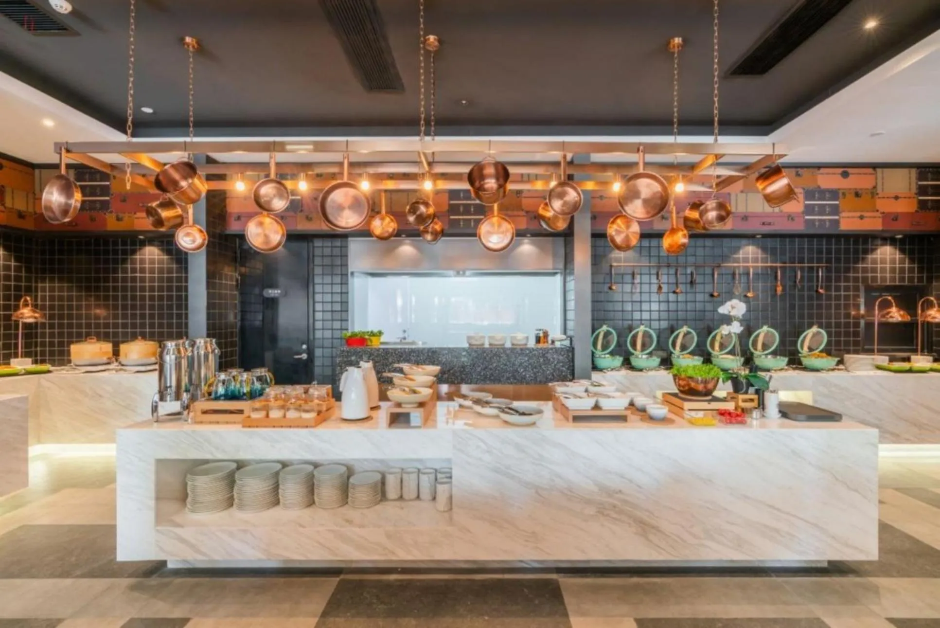 Buffet breakfast in Atour Light Hotel Shanghai Xinjiangwancheng Fudan University