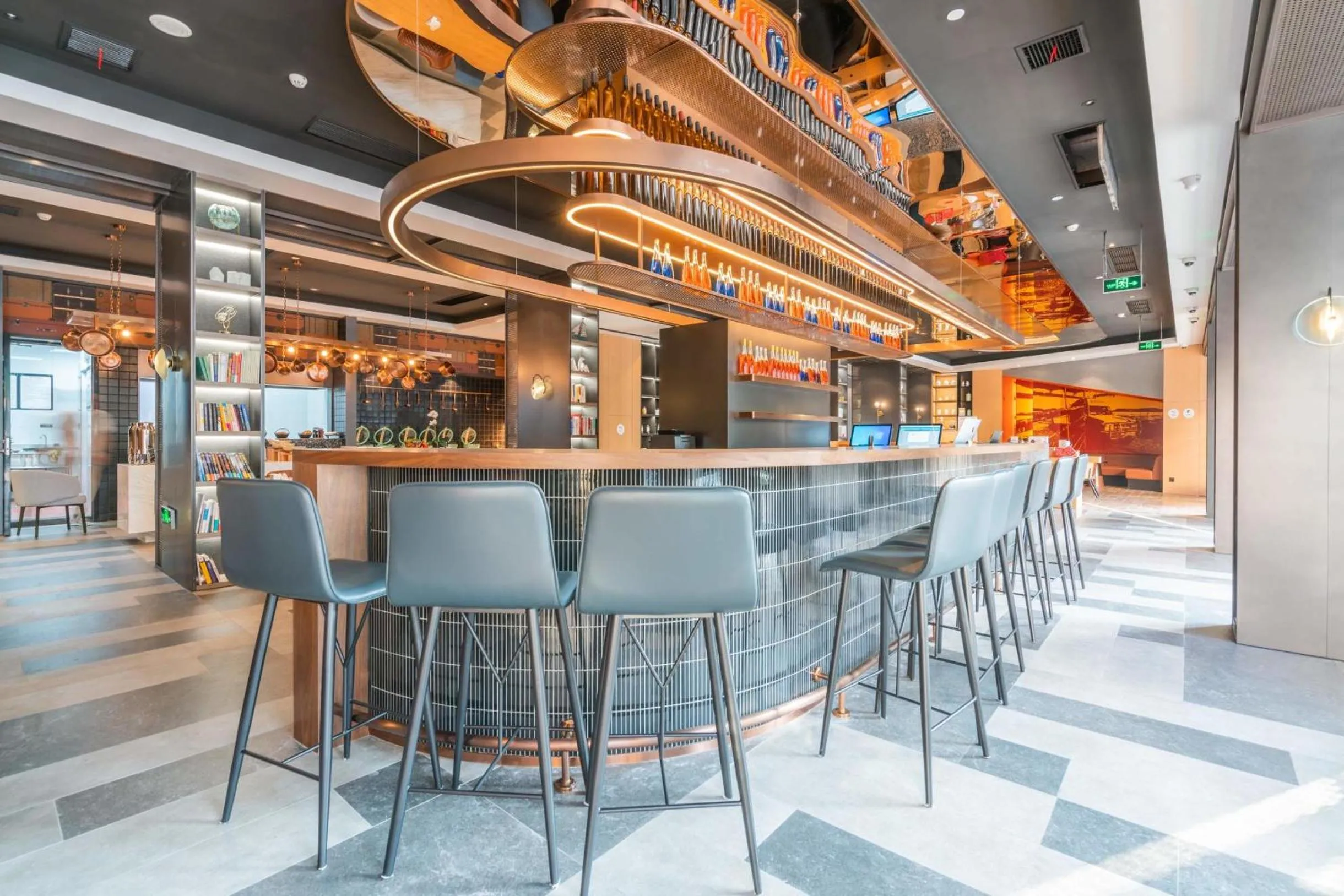 Seating area in Atour Light Hotel Shanghai Xinjiangwancheng Fudan University