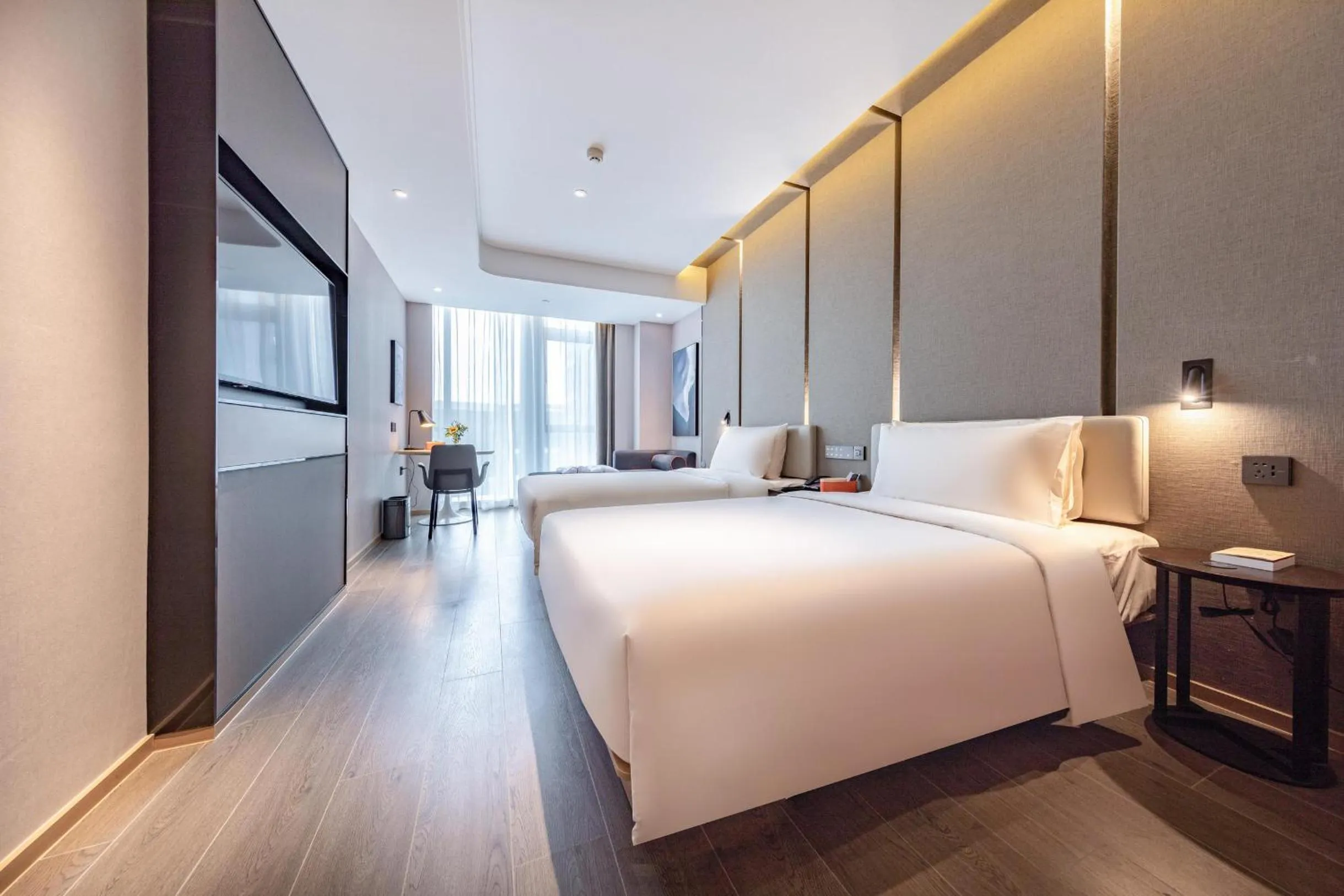 Bed in Atour Hotel Shanghai Wujiaochang Daxue Road