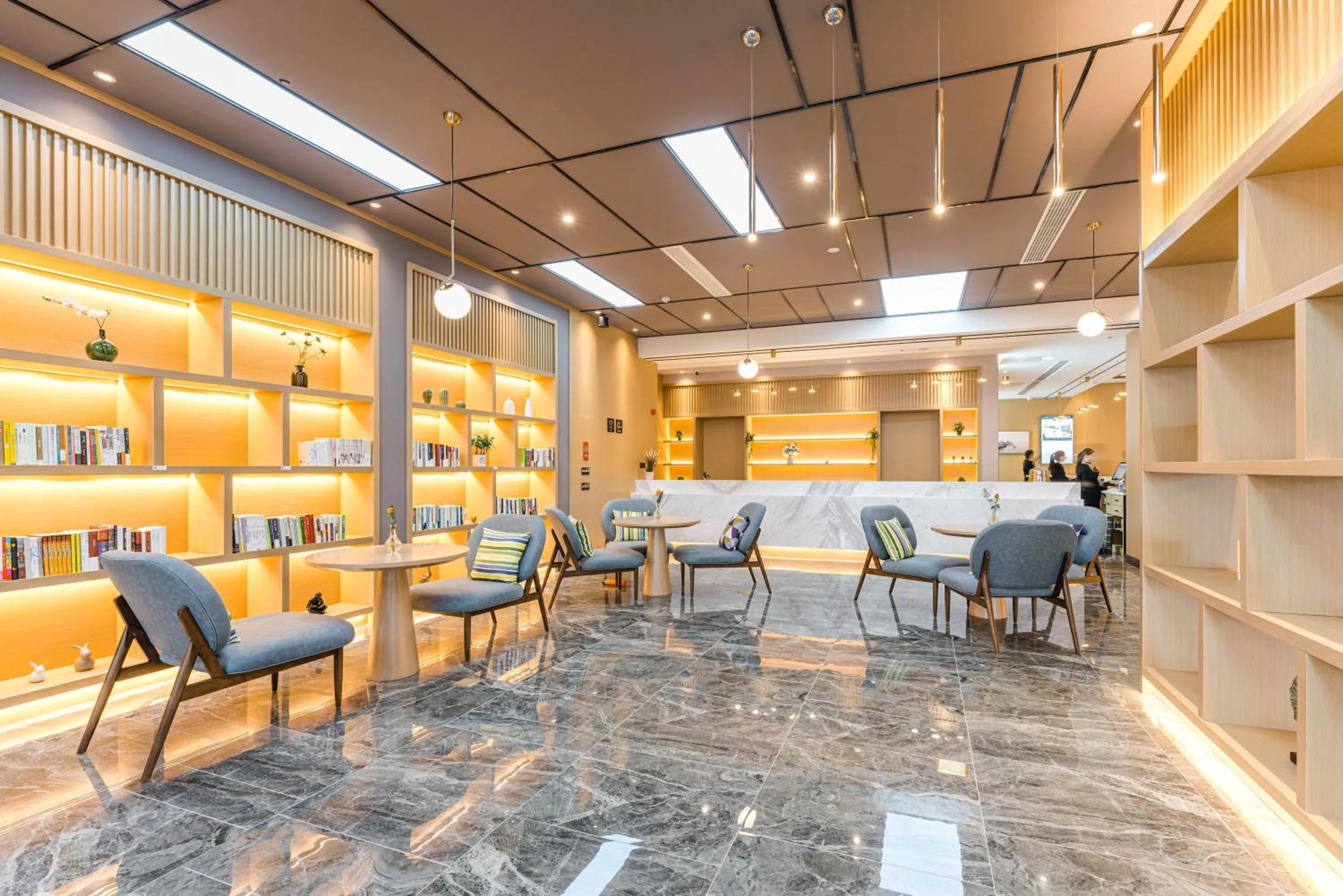 Seating area in Atour Hotel Suzhou Wangting