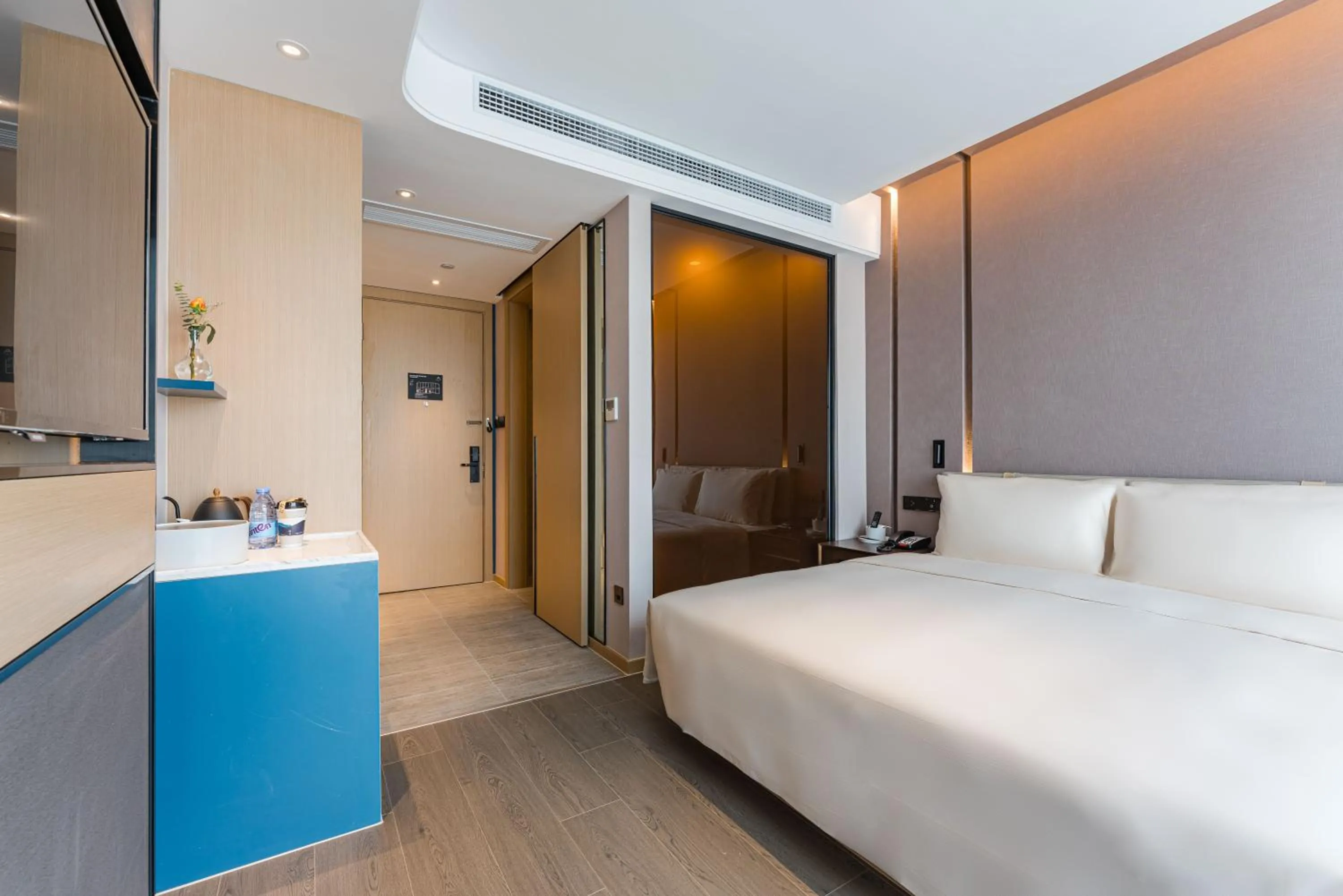 Bed in Atour Hotel Suzhou Wangting