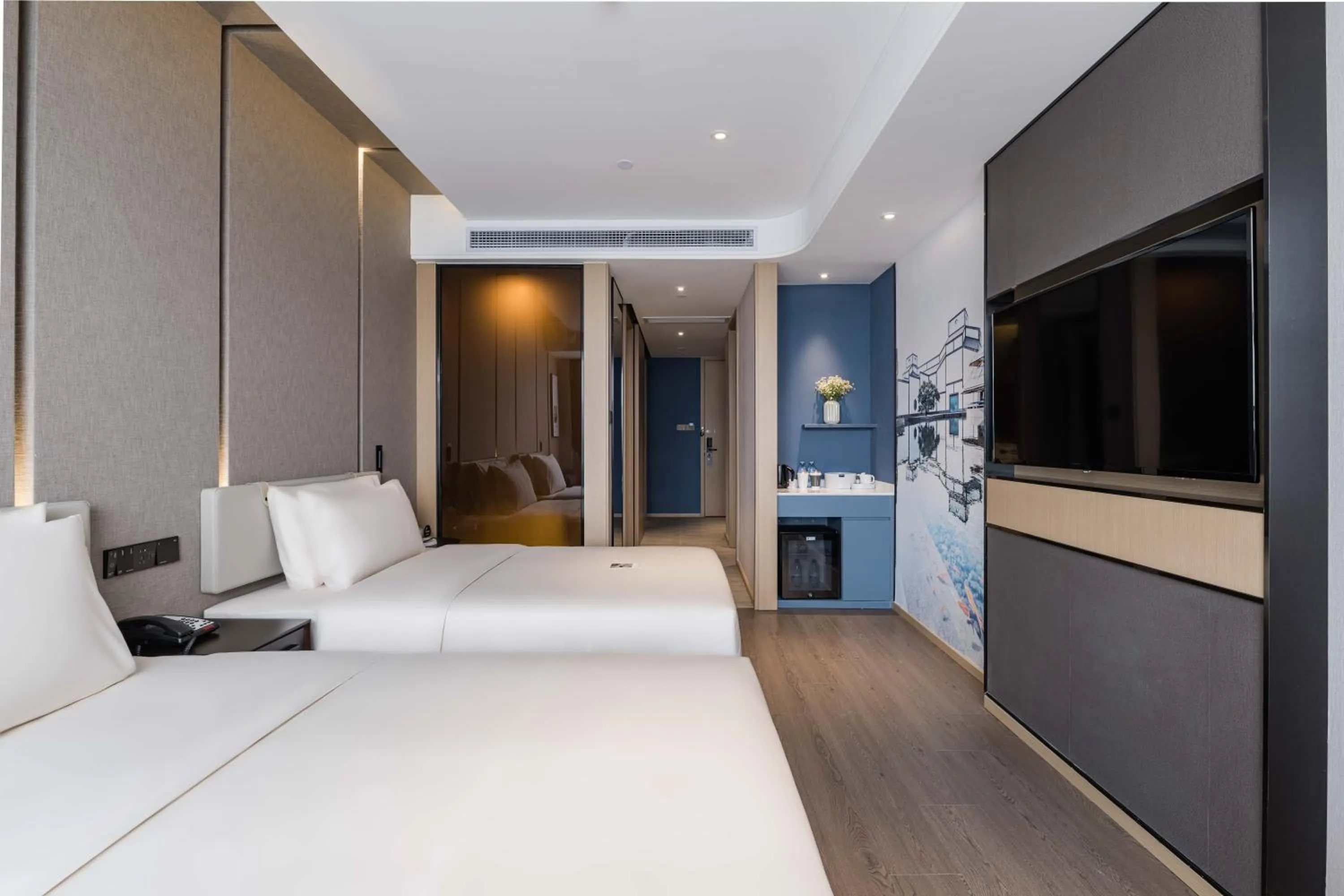 Bed in Atour Hotel Industrial Park Dongsha Lake