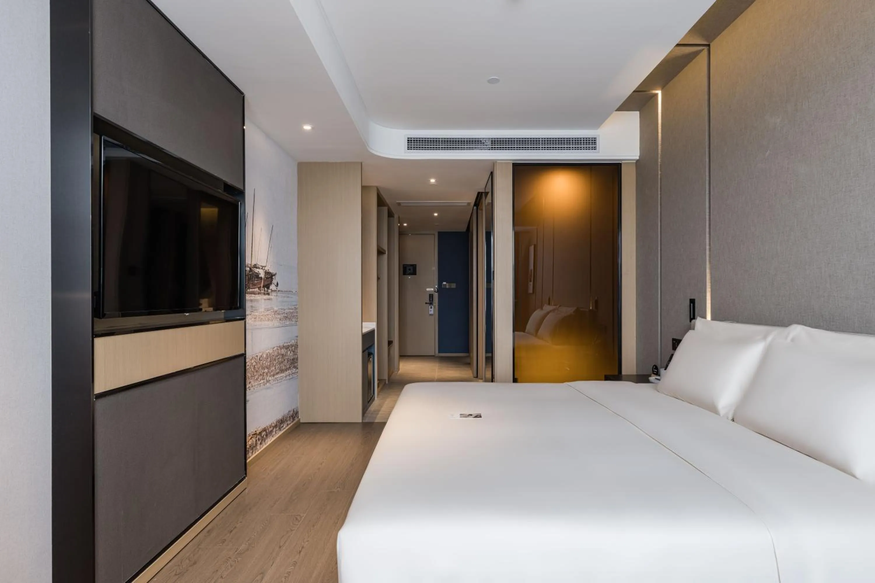 Bed in Atour Hotel Industrial Park Dongsha Lake
