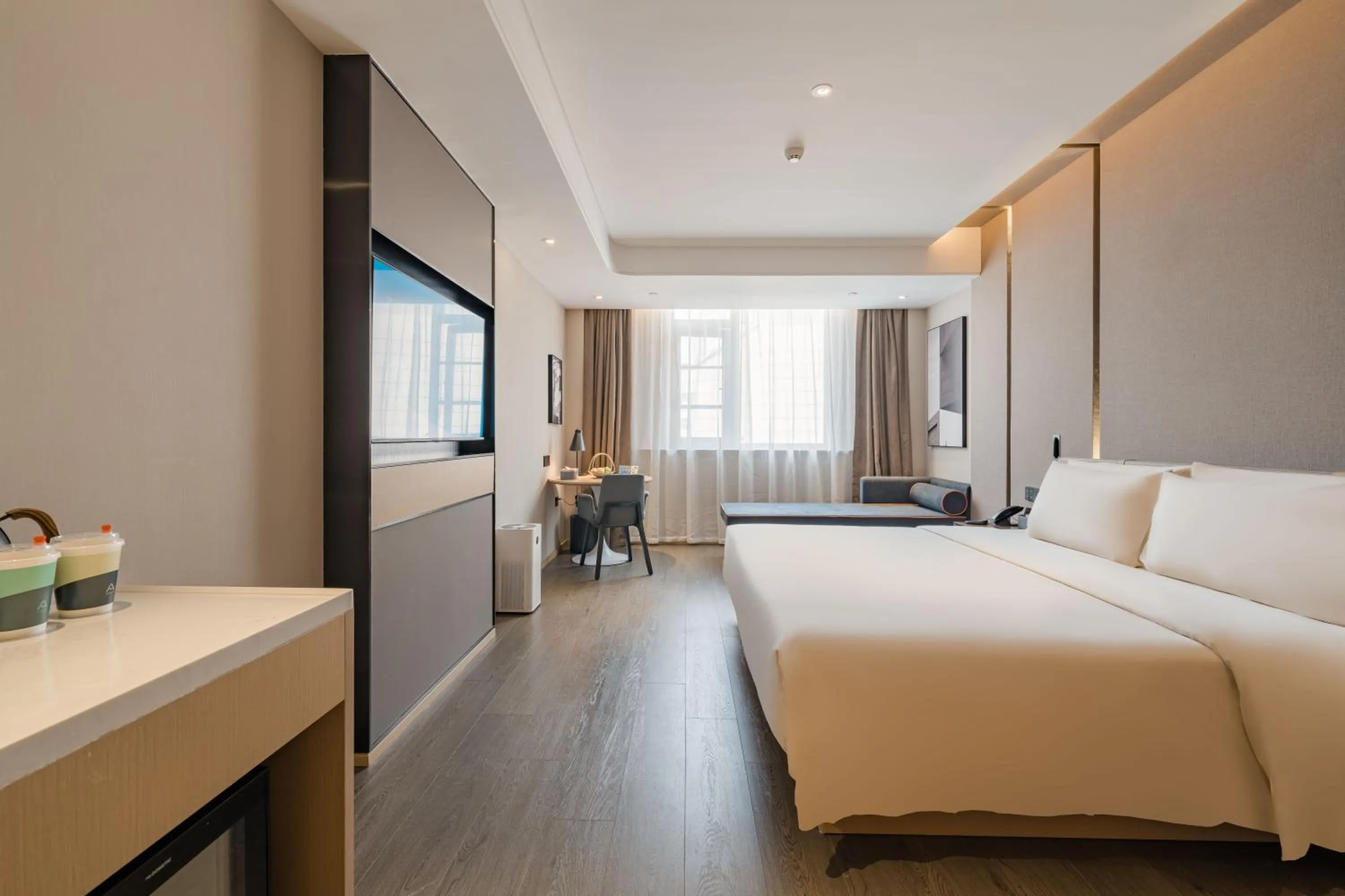 Bedroom, Bed in Atour Hotel Hangzhou East Railway Station