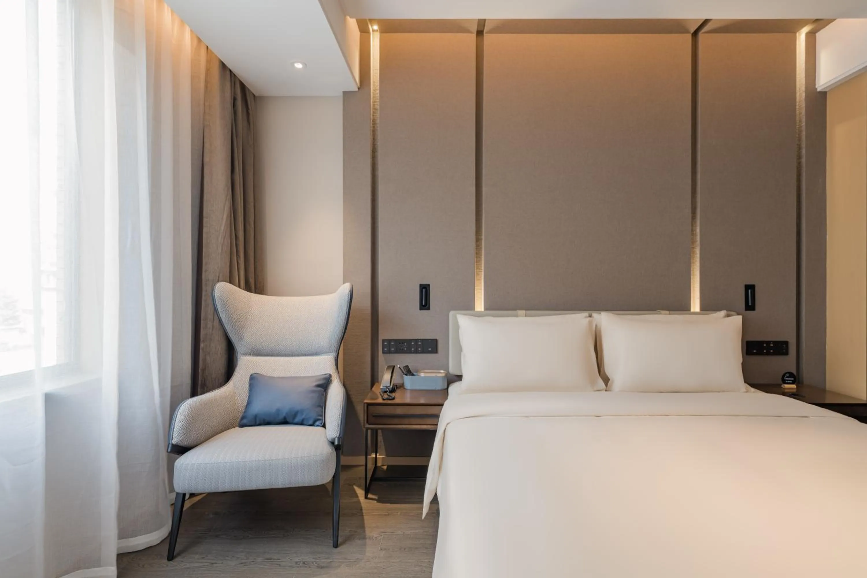 Bedroom, Bed in Atour Hotel Hangzhou East Railway Station