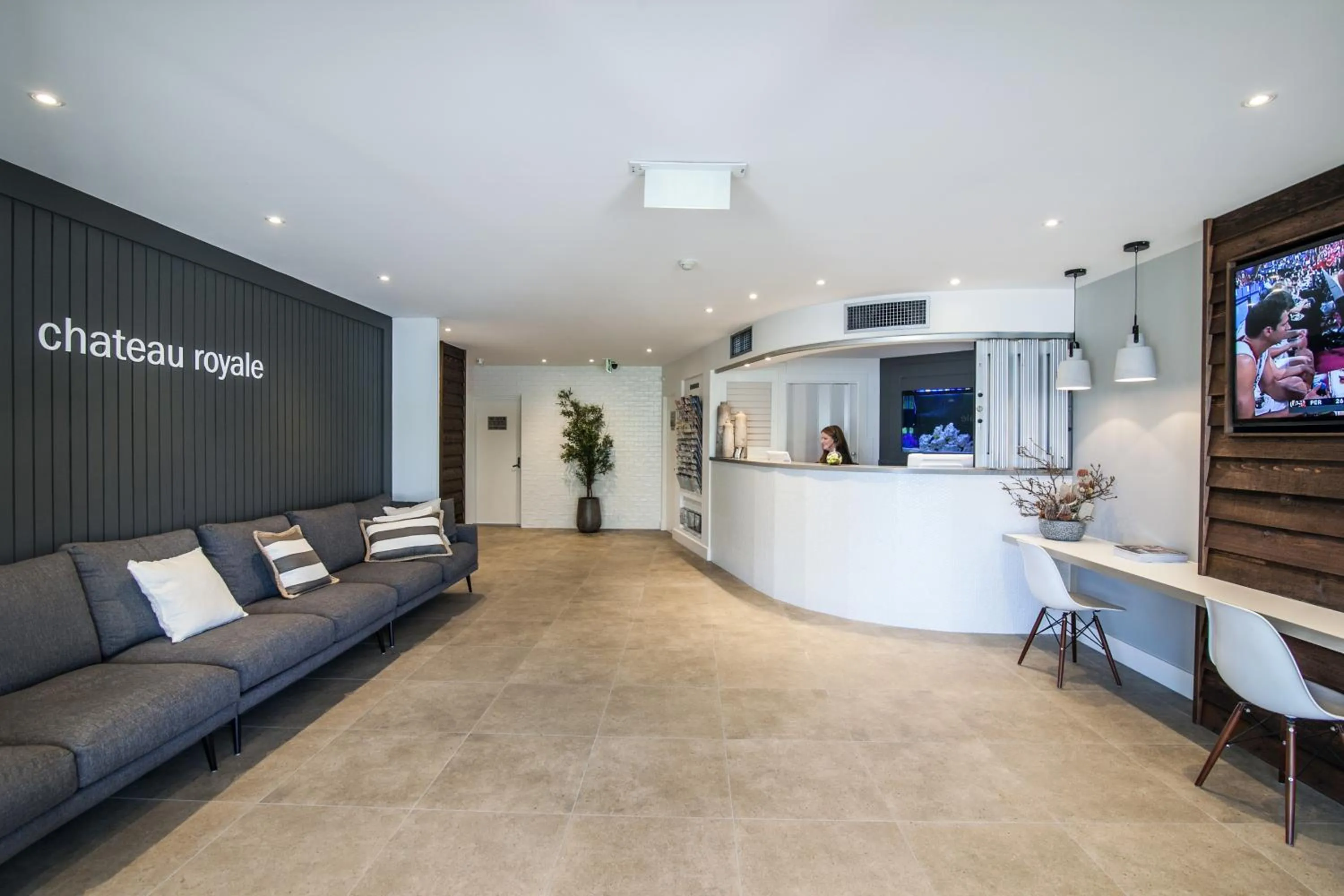 Lobby or reception in Chateau Royale Beach Resort Maroochydore Sunshine Coast