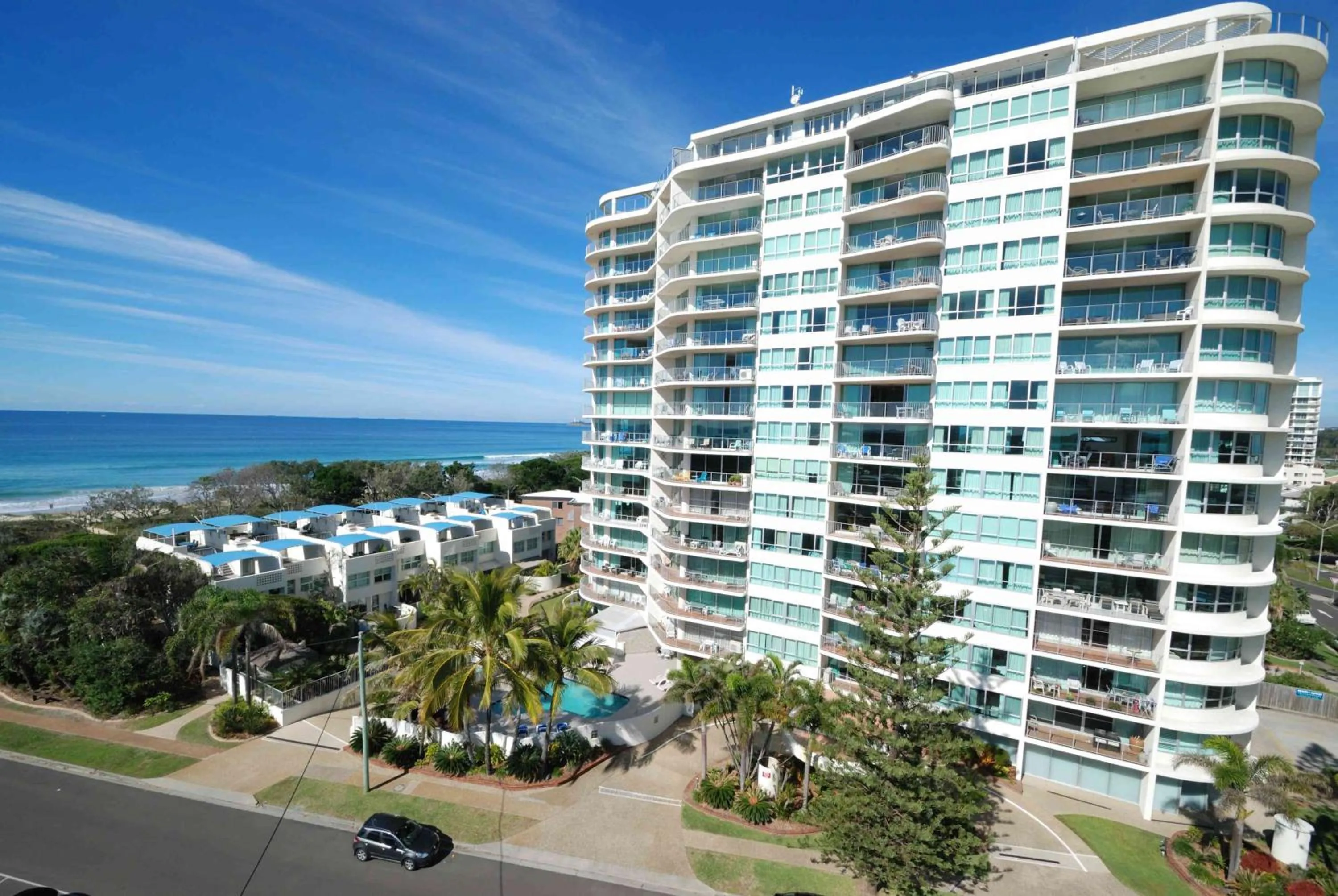 Property building in Chateau Royale Beach Resort Maroochydore Sunshine Coast