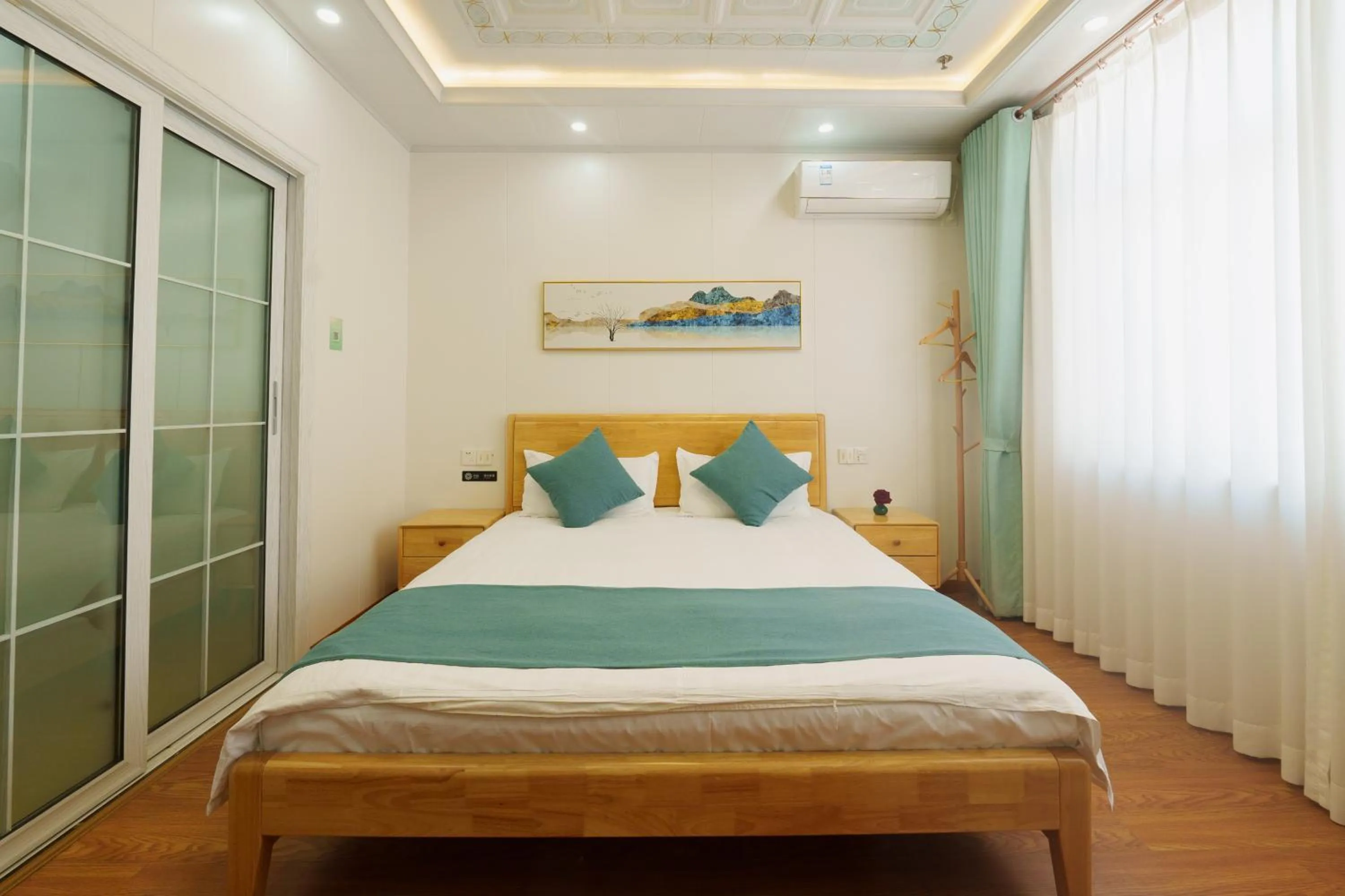 Bed in Floral Yilanxuan Zhouzhuang Hotel