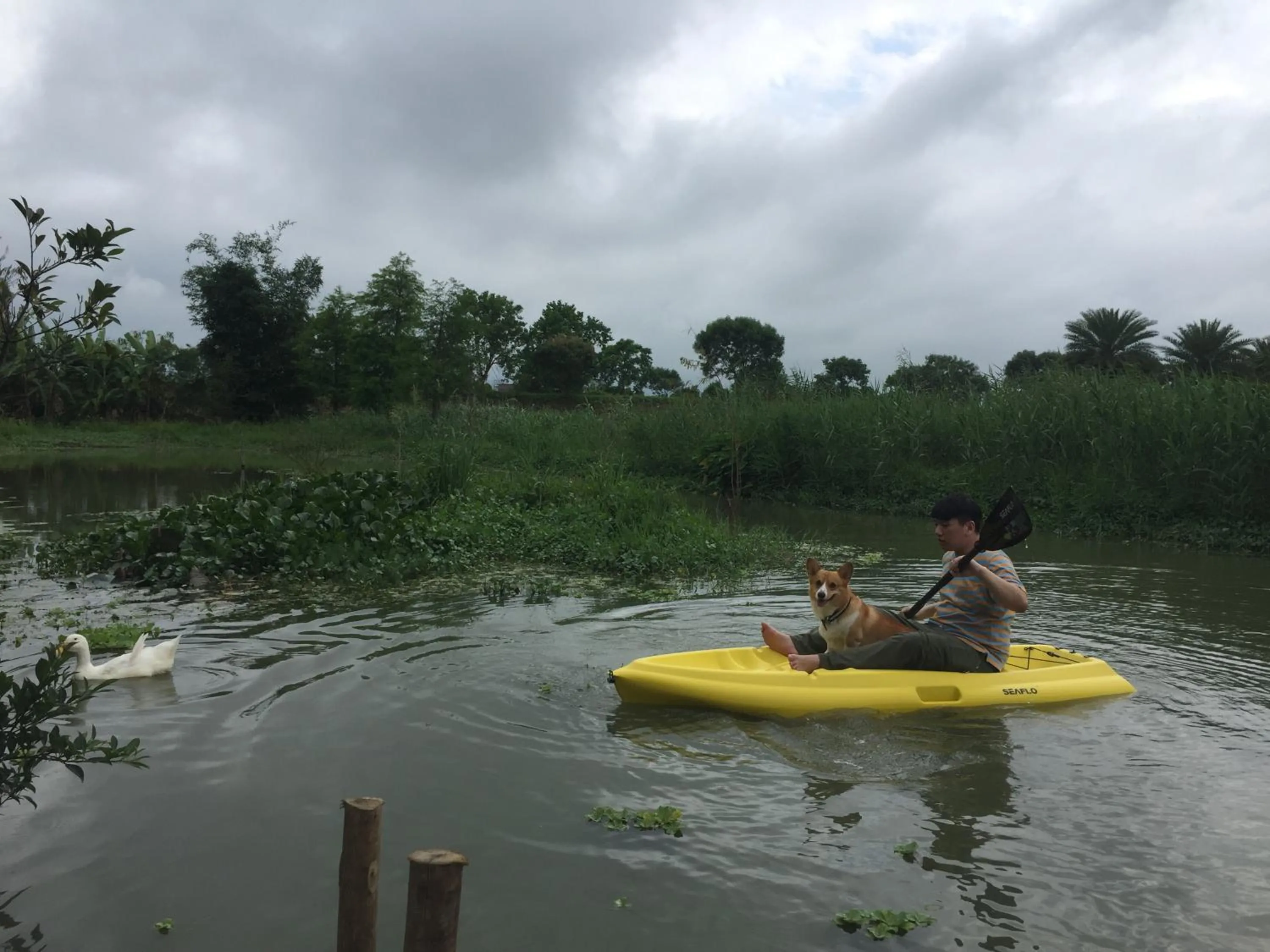 Canoeing in Beautiful Yilan Resort