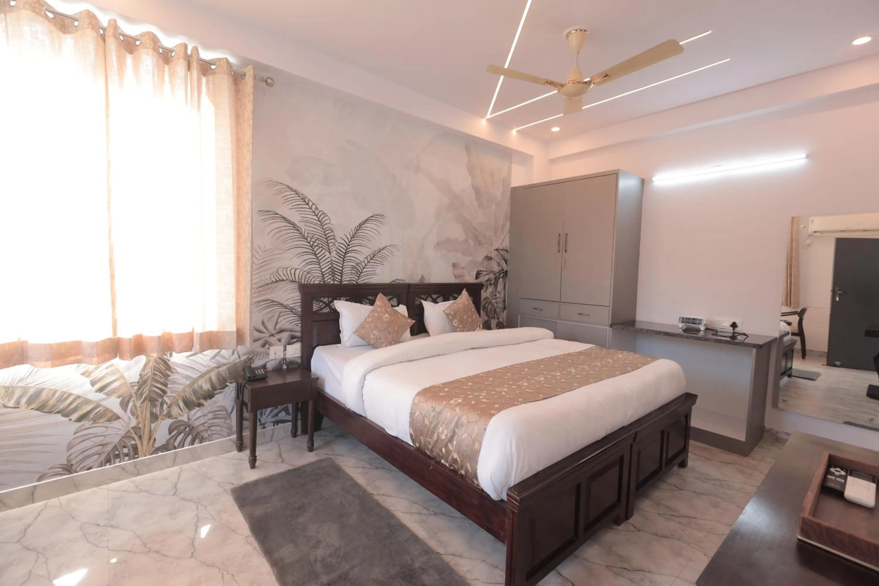 Bed in Yogved Hospitality & Resort