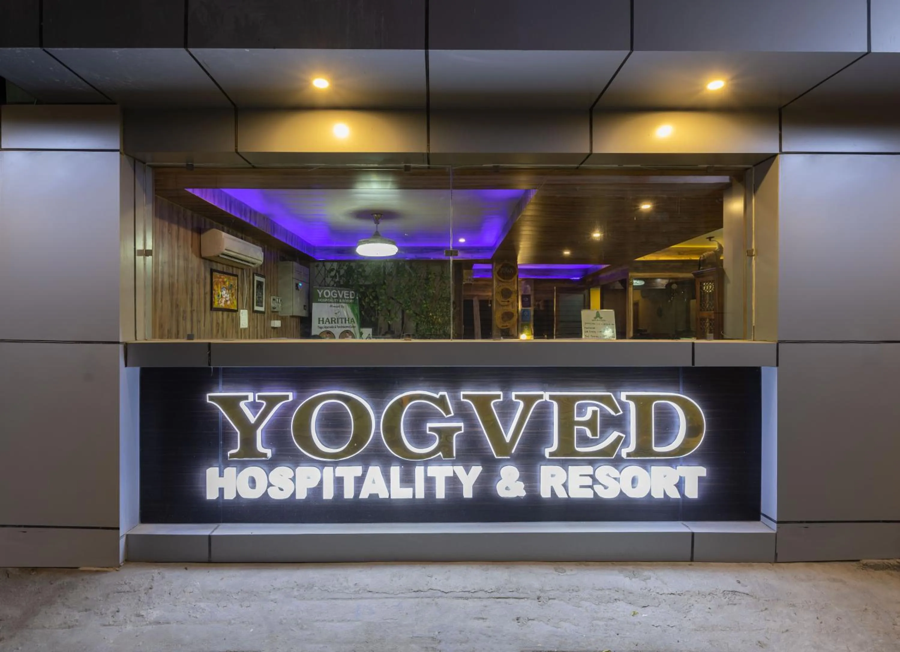 Logo/Certificate/Sign in Yogved Hospitality & Resort