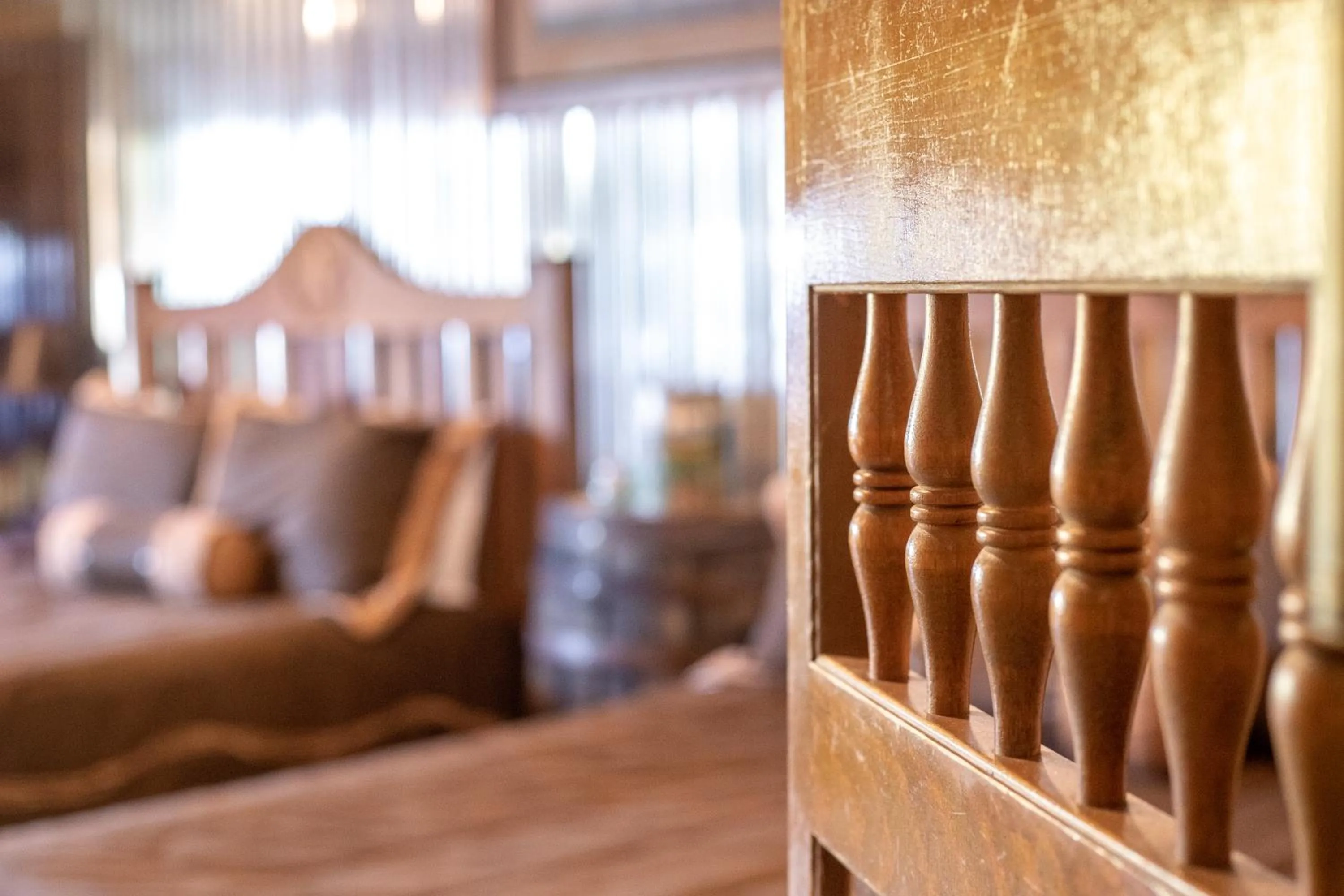 Decorative detail, Bed in The Big Texan Motel