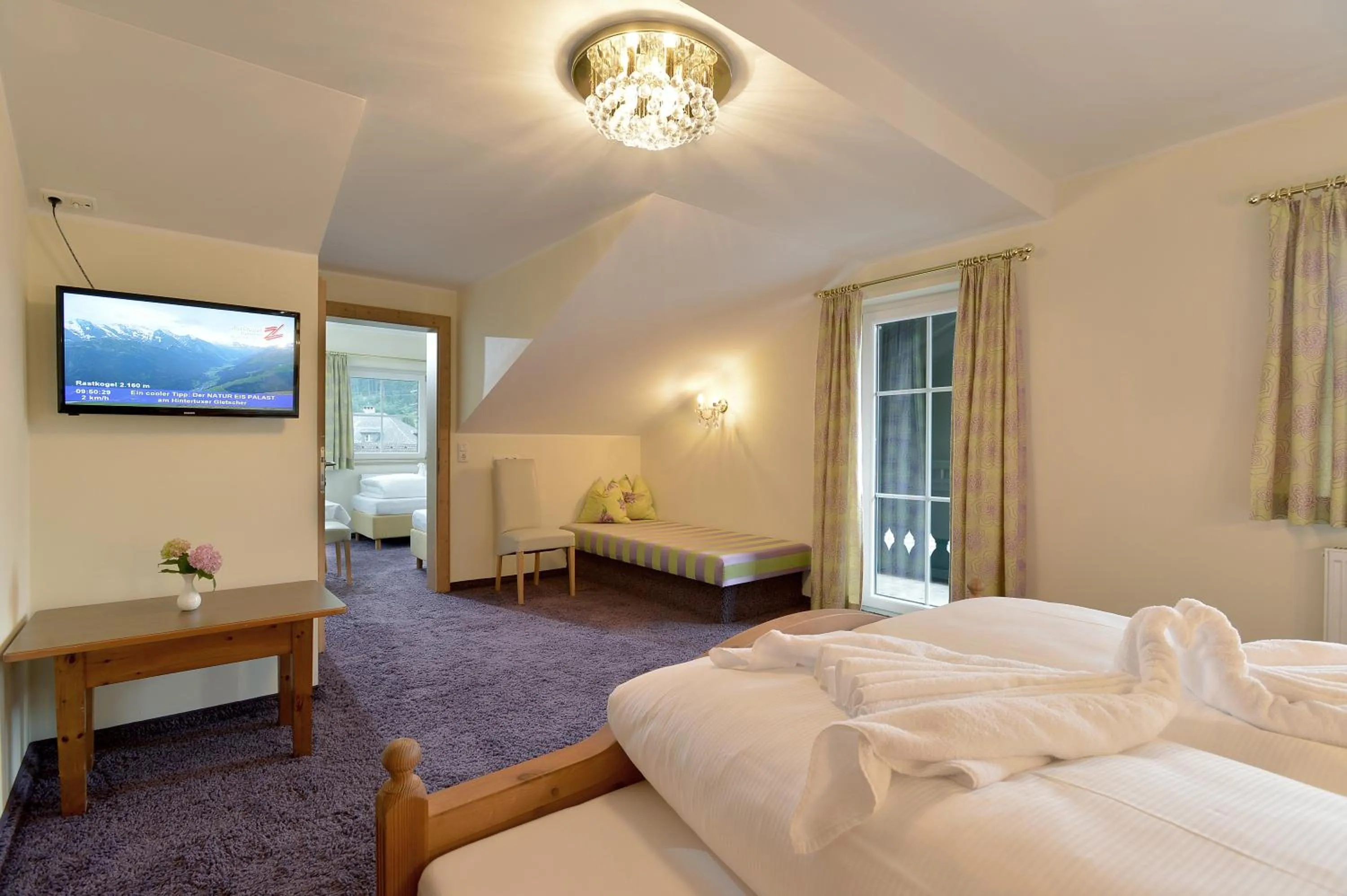 Bedroom, Bed in Posthotel Mayrhofen