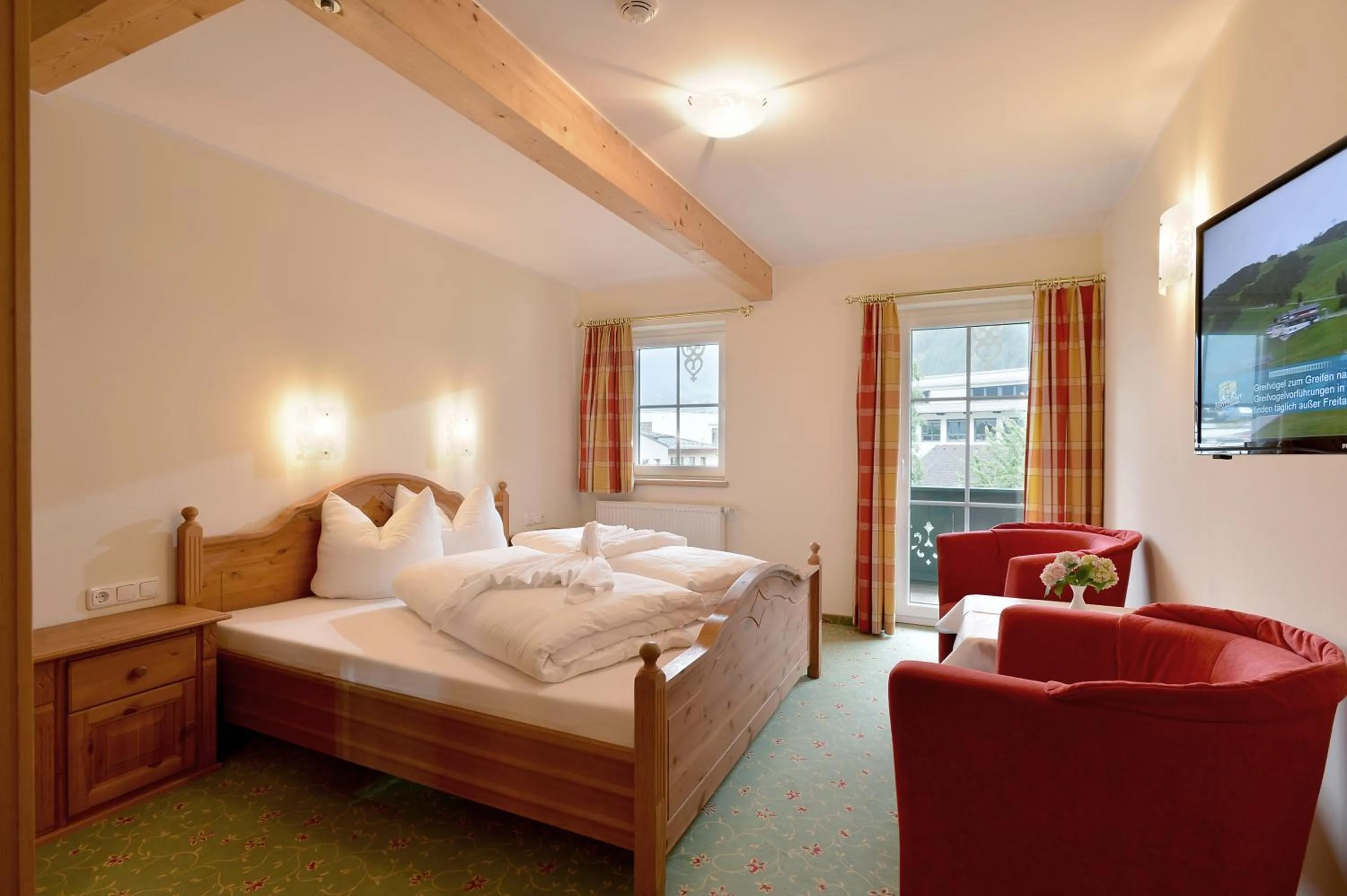 Bedroom, Bed in Posthotel Mayrhofen