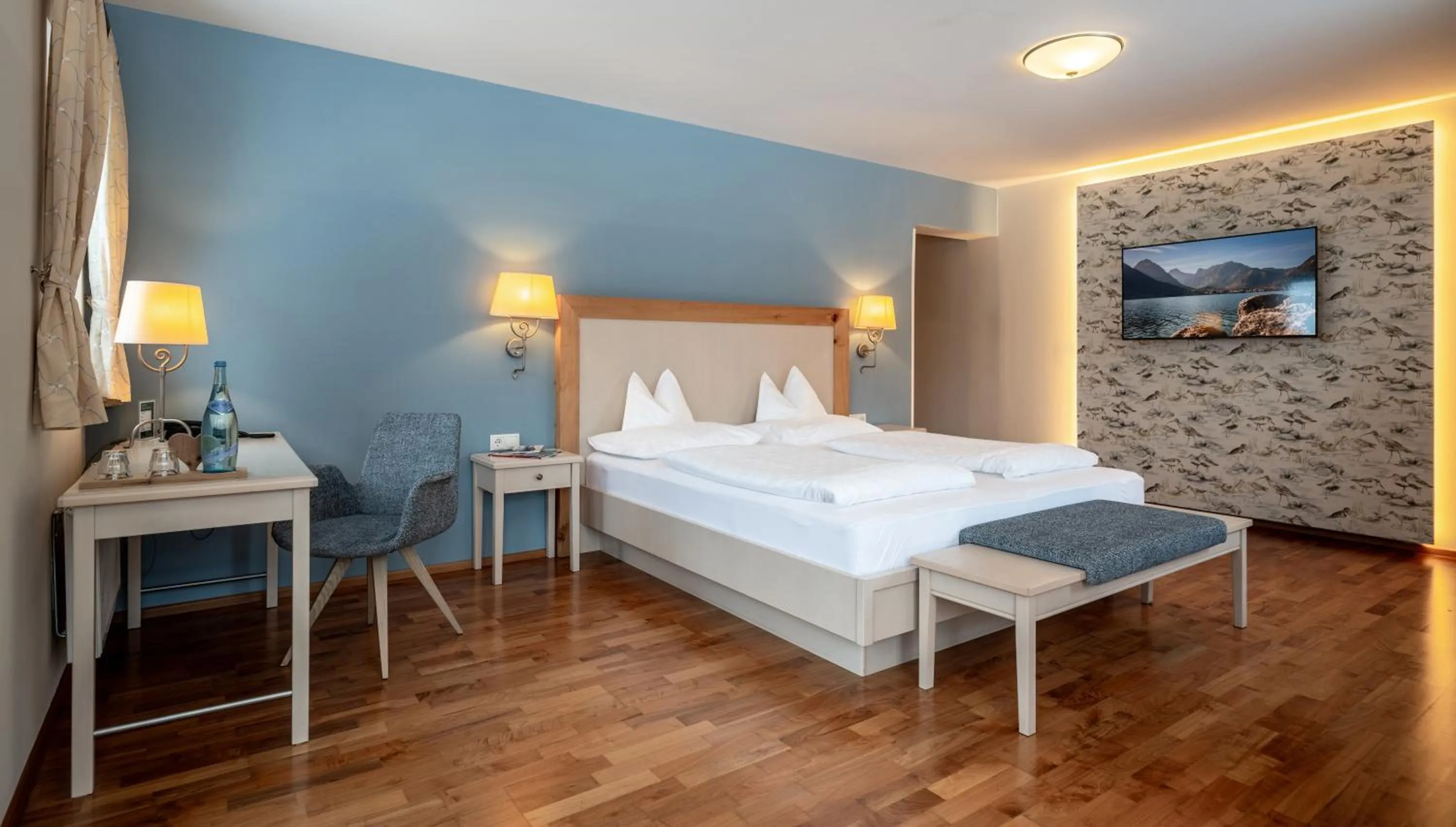 Bed in Hotel der Wiesenhof