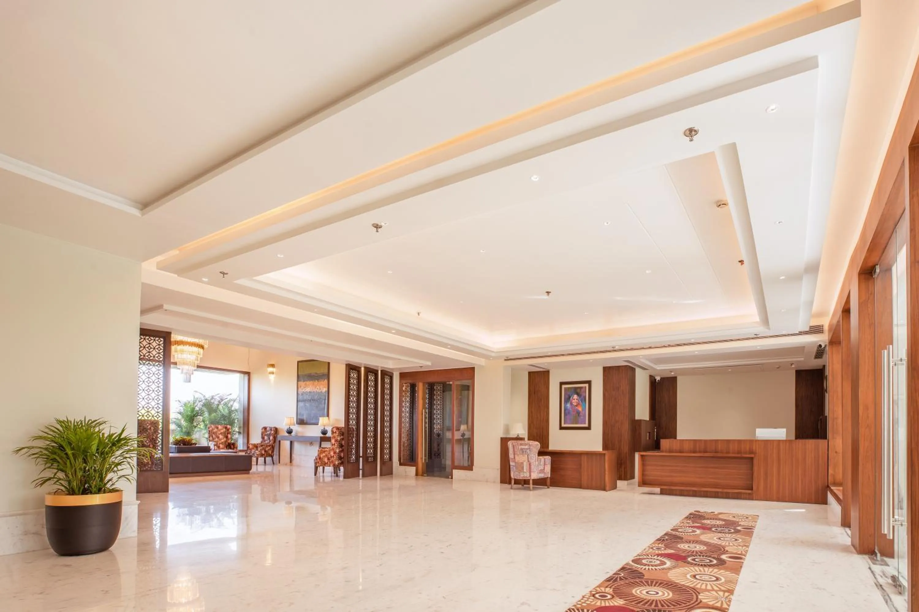 Lobby or reception in The Lalita Grand Mathura- Vrindavan