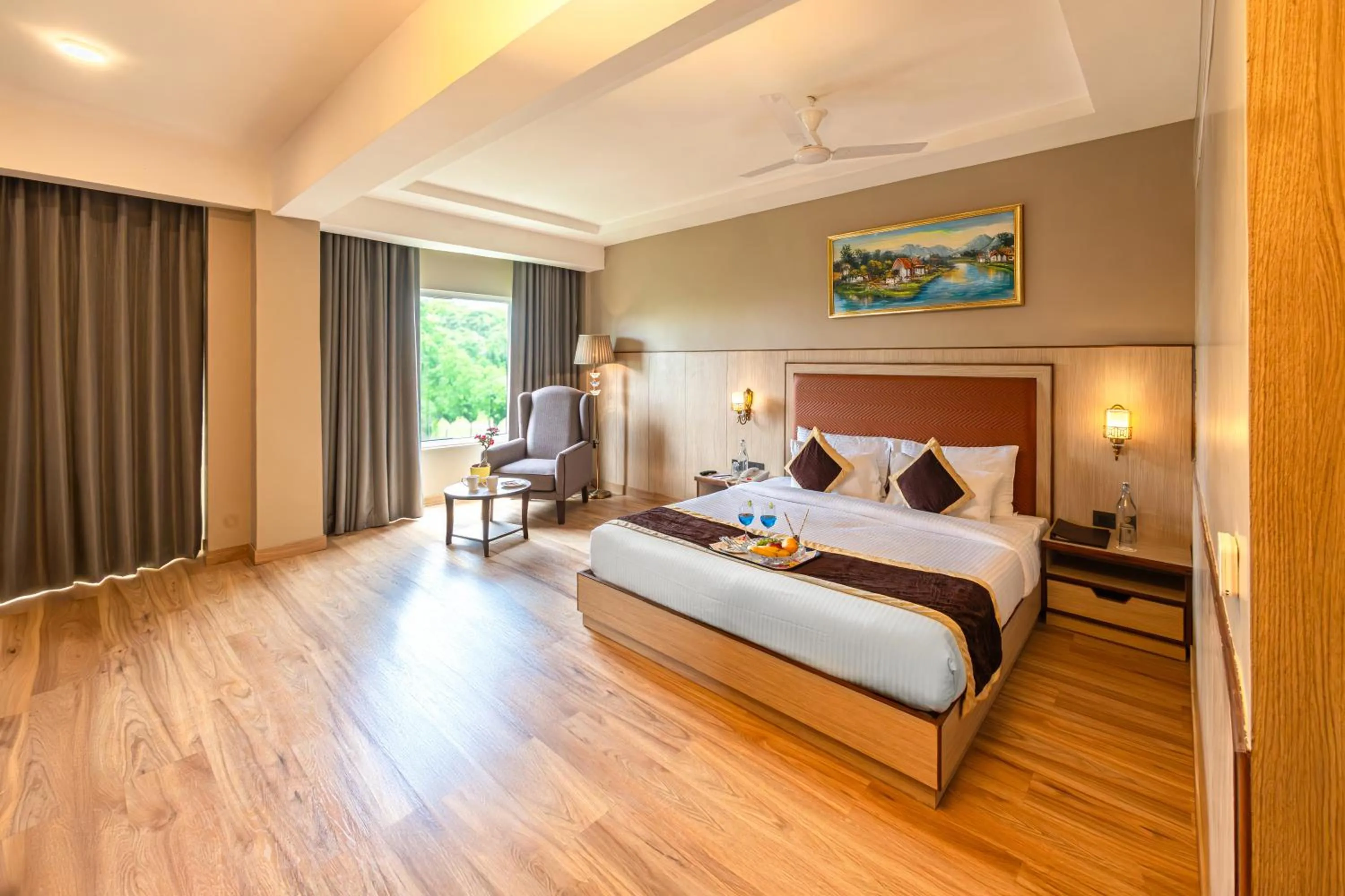 Bed in The Lalita Grand Mathura- Vrindavan