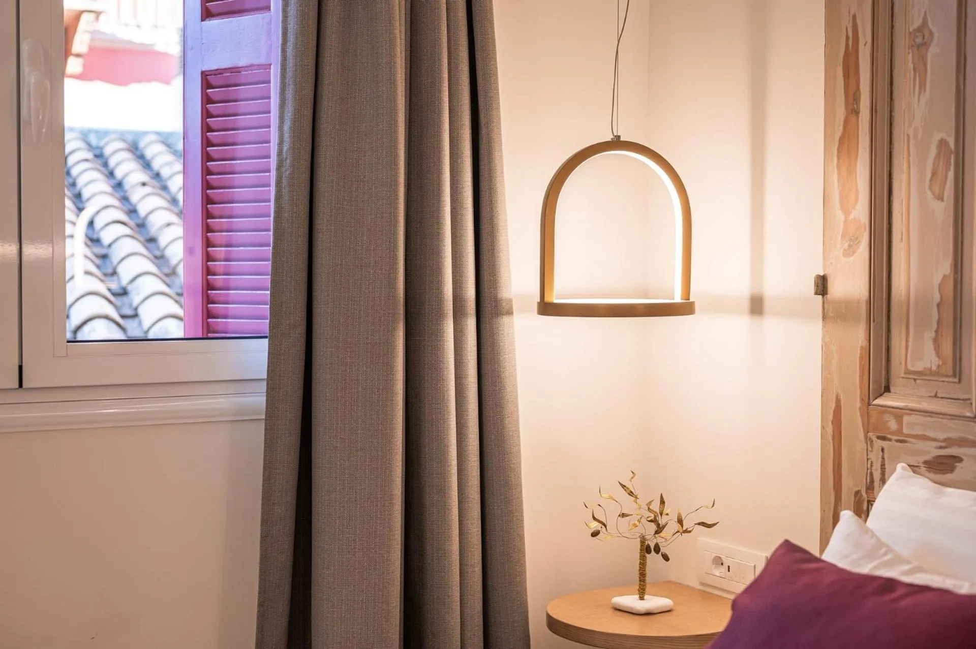 Decorative detail, Bed in Silo Luxury Rooms