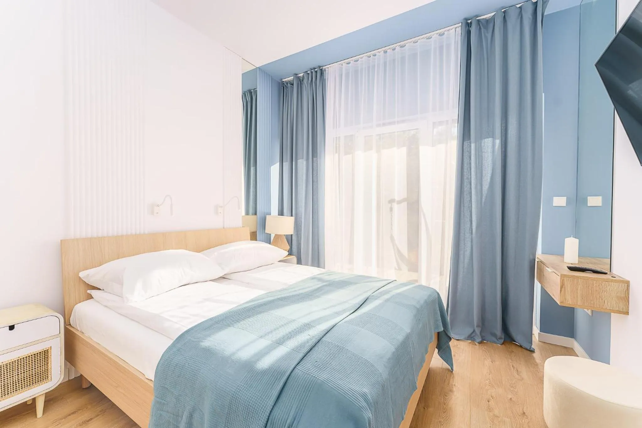 Bed in Ustronie Apartments 20 m do plaży