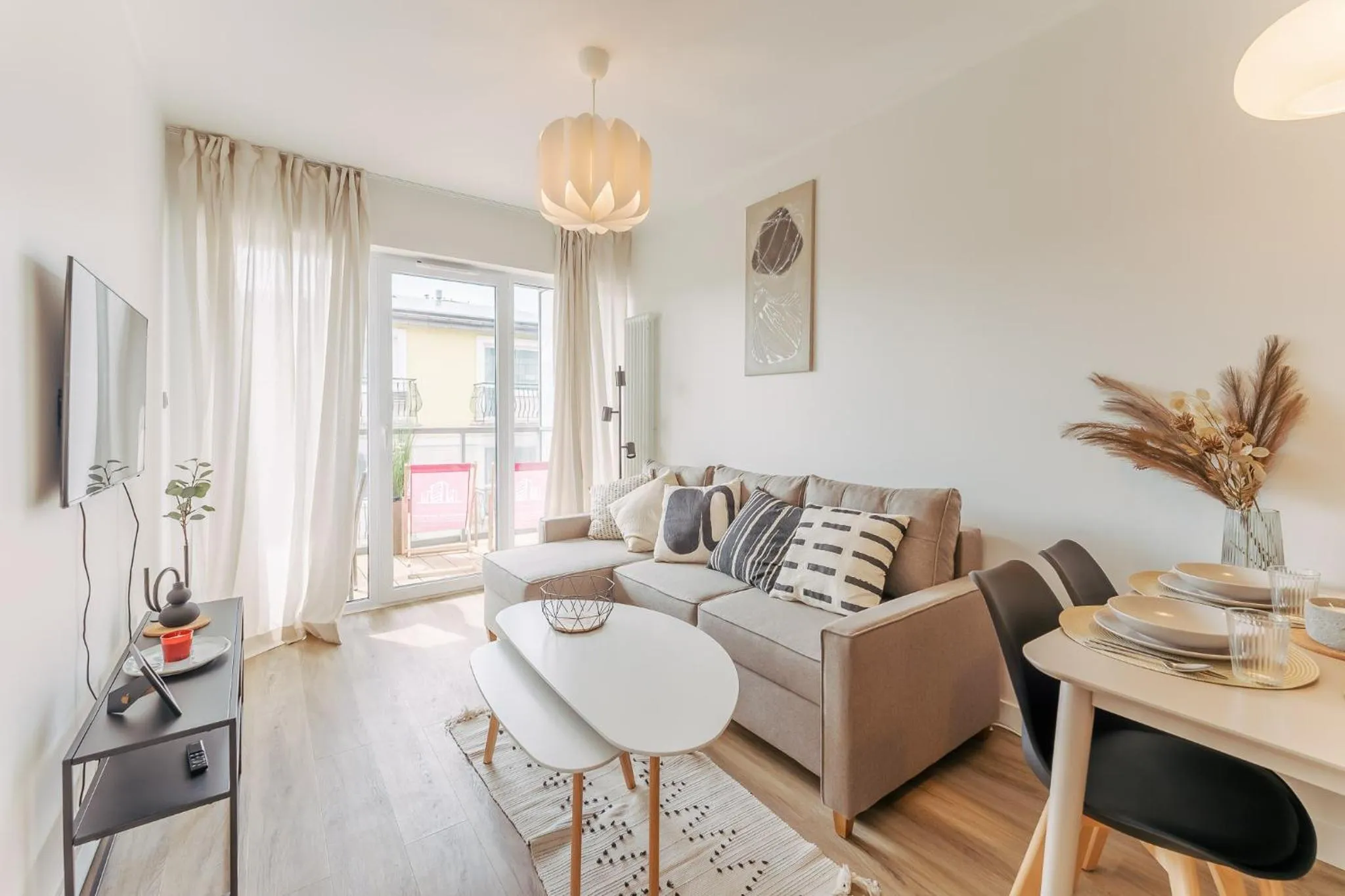 Living room in Ustronie Apartments 20 m do plaży