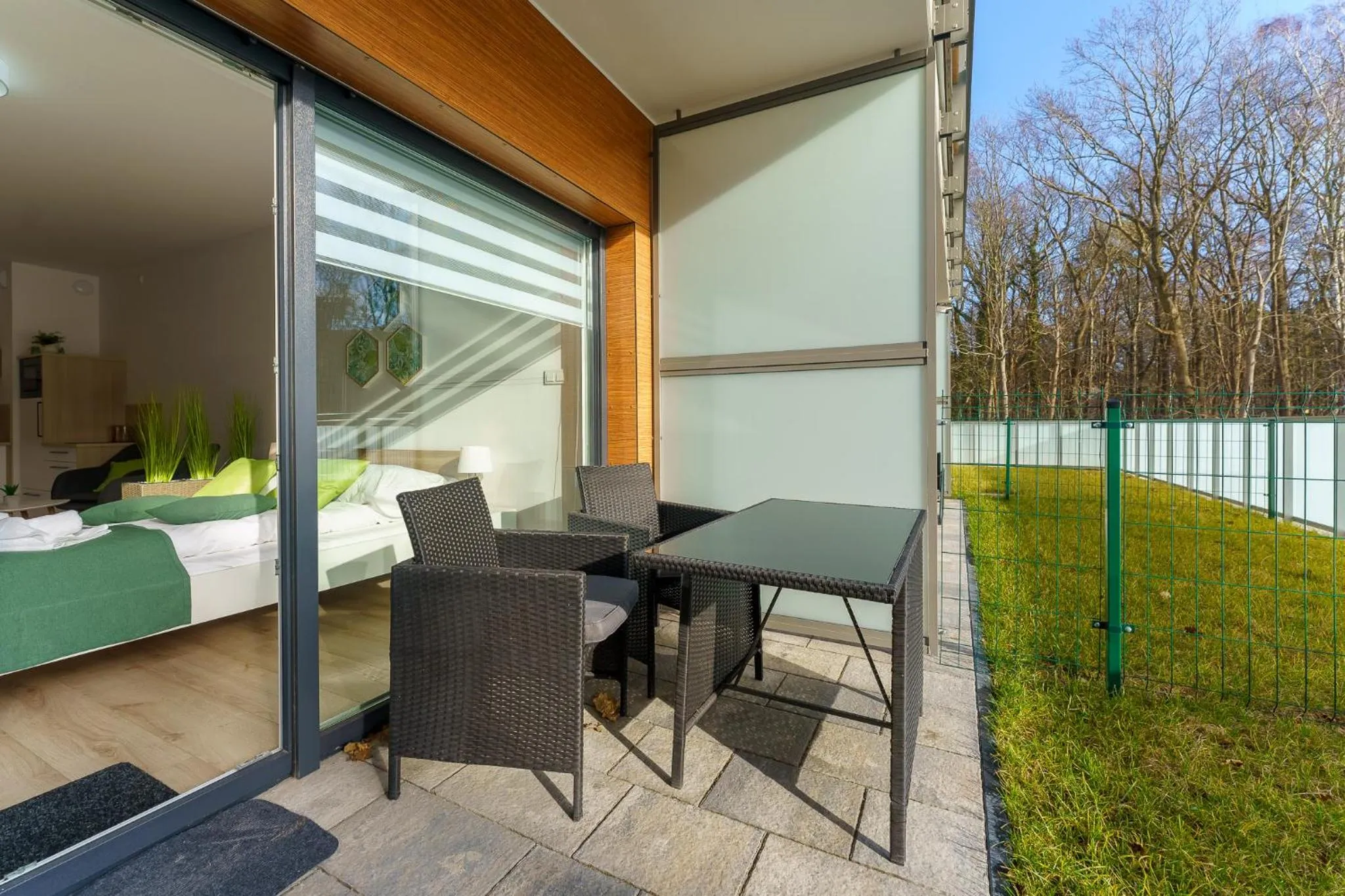 Patio in Ustronie Apartments 20 m do plaży