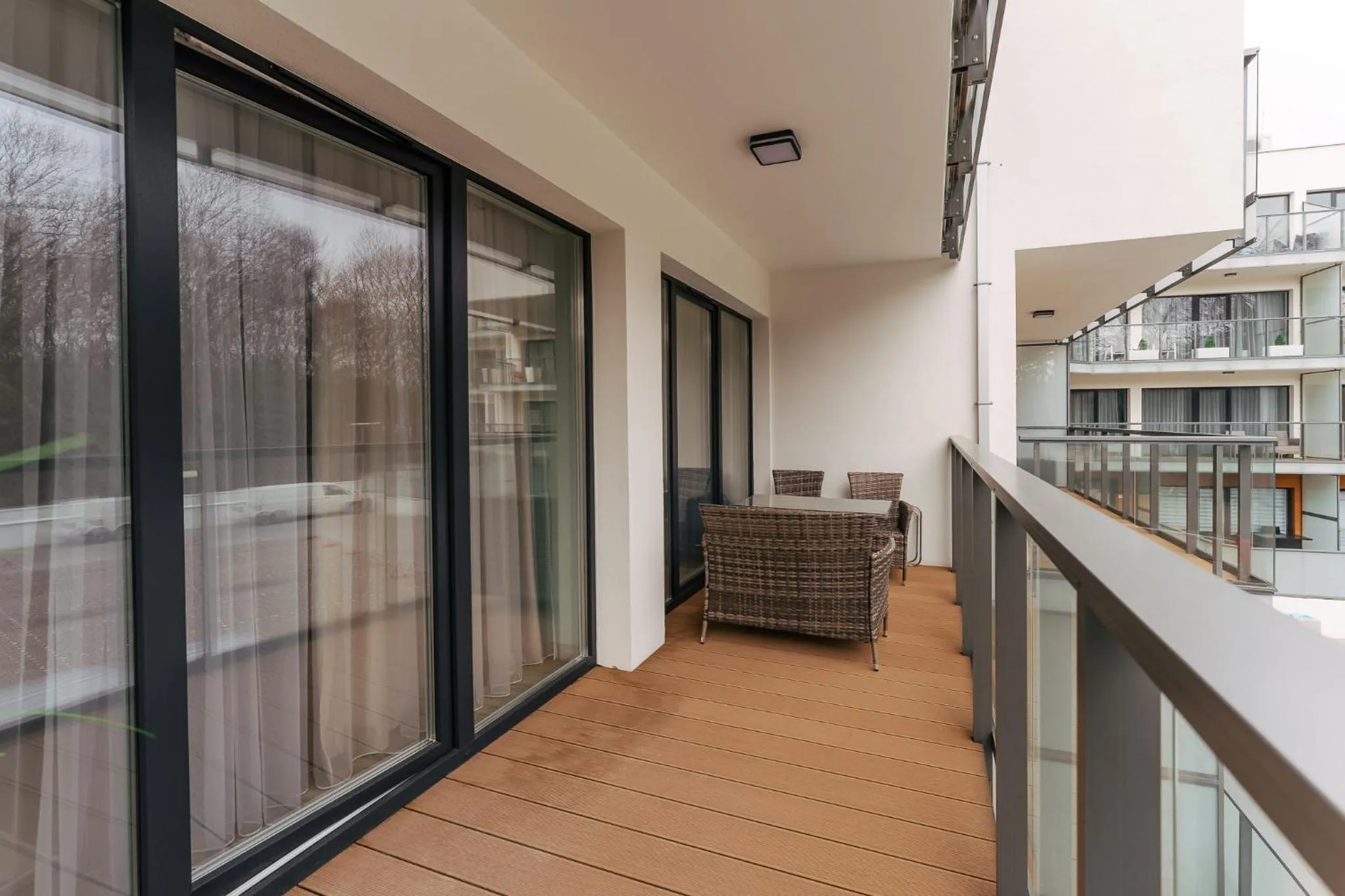 Balcony/Terrace in Ustronie Apartments 20 m do plaży
