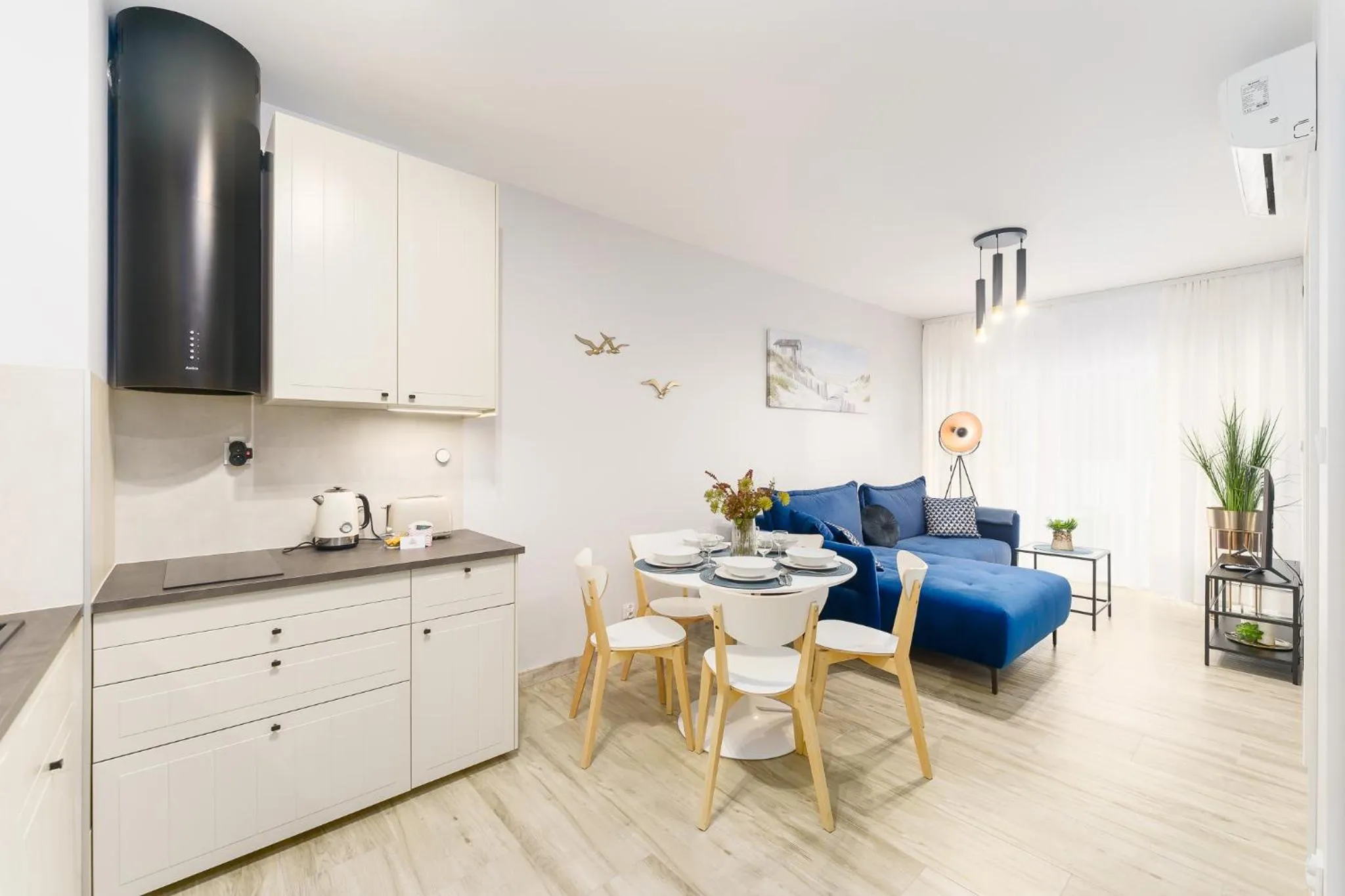 Kitchen or kitchenette in Ustronie Apartments 20 m do plaży