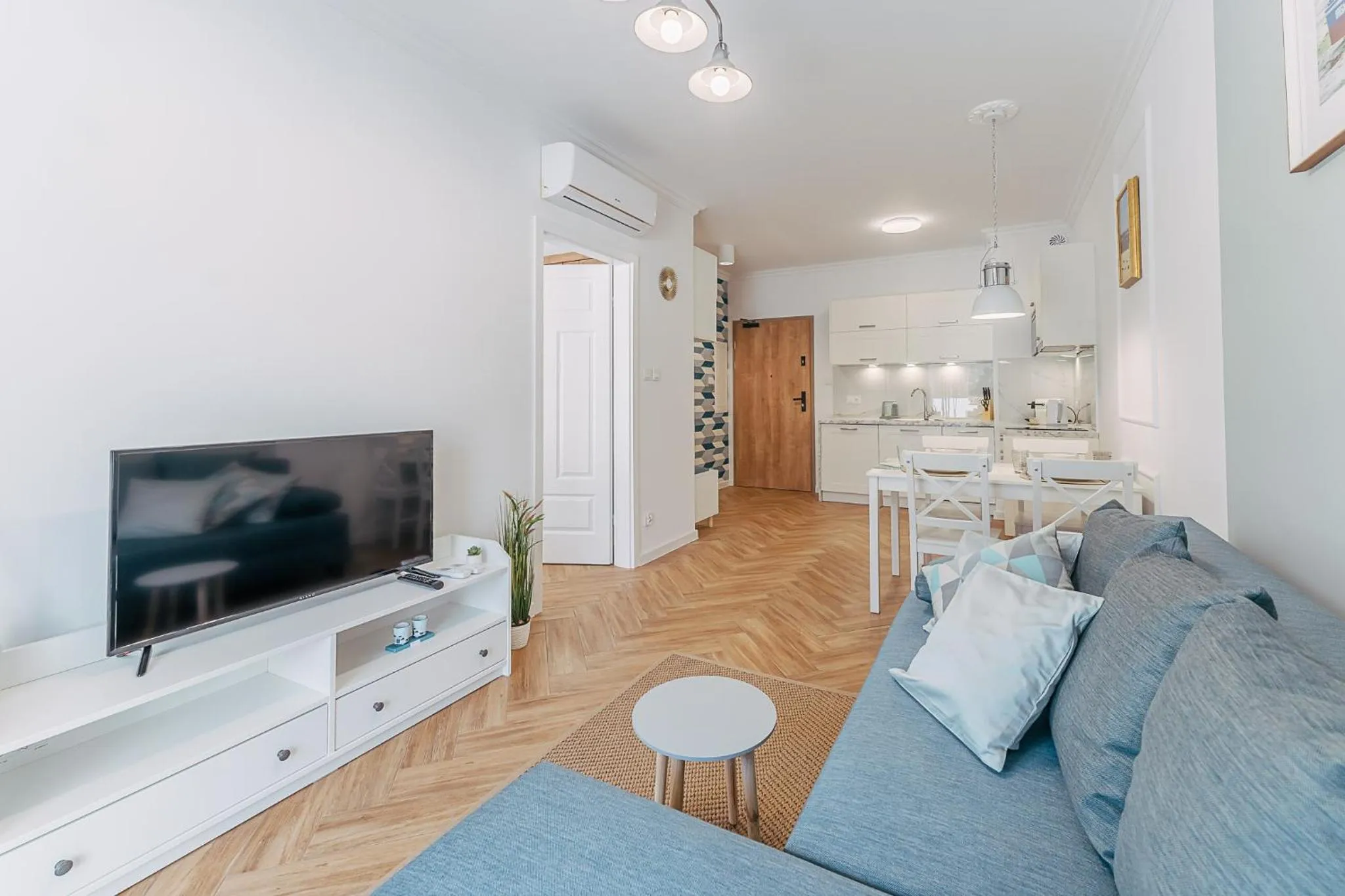 Communal lounge/ TV room in Ustronie Apartments 20 m do plaży