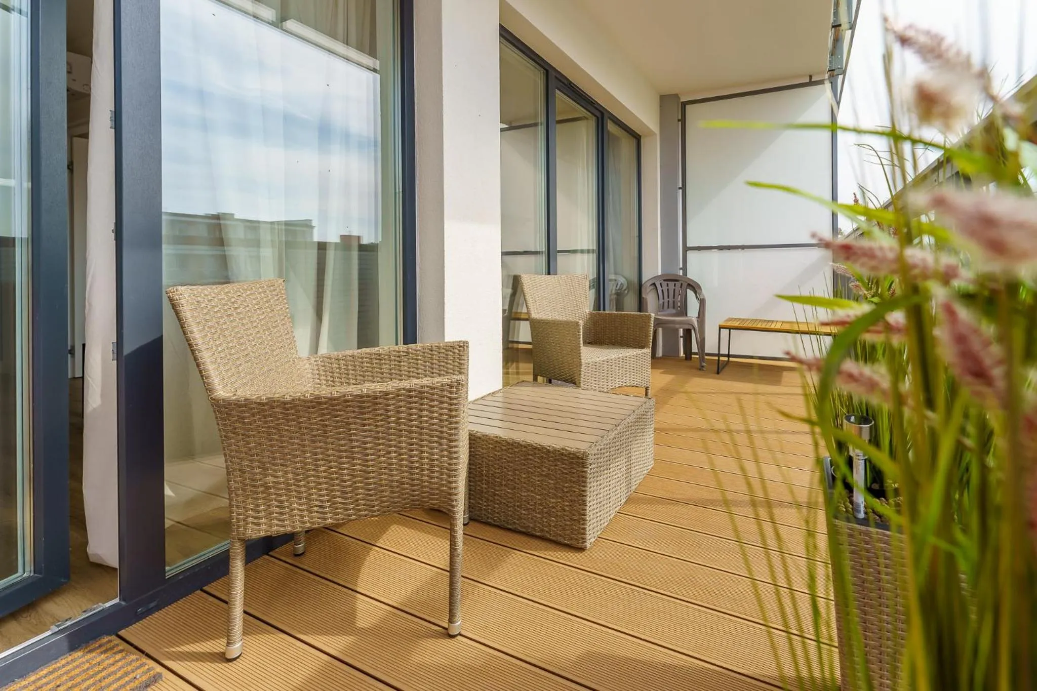 Balcony/Terrace in Ustronie Apartments 20 m do plaży