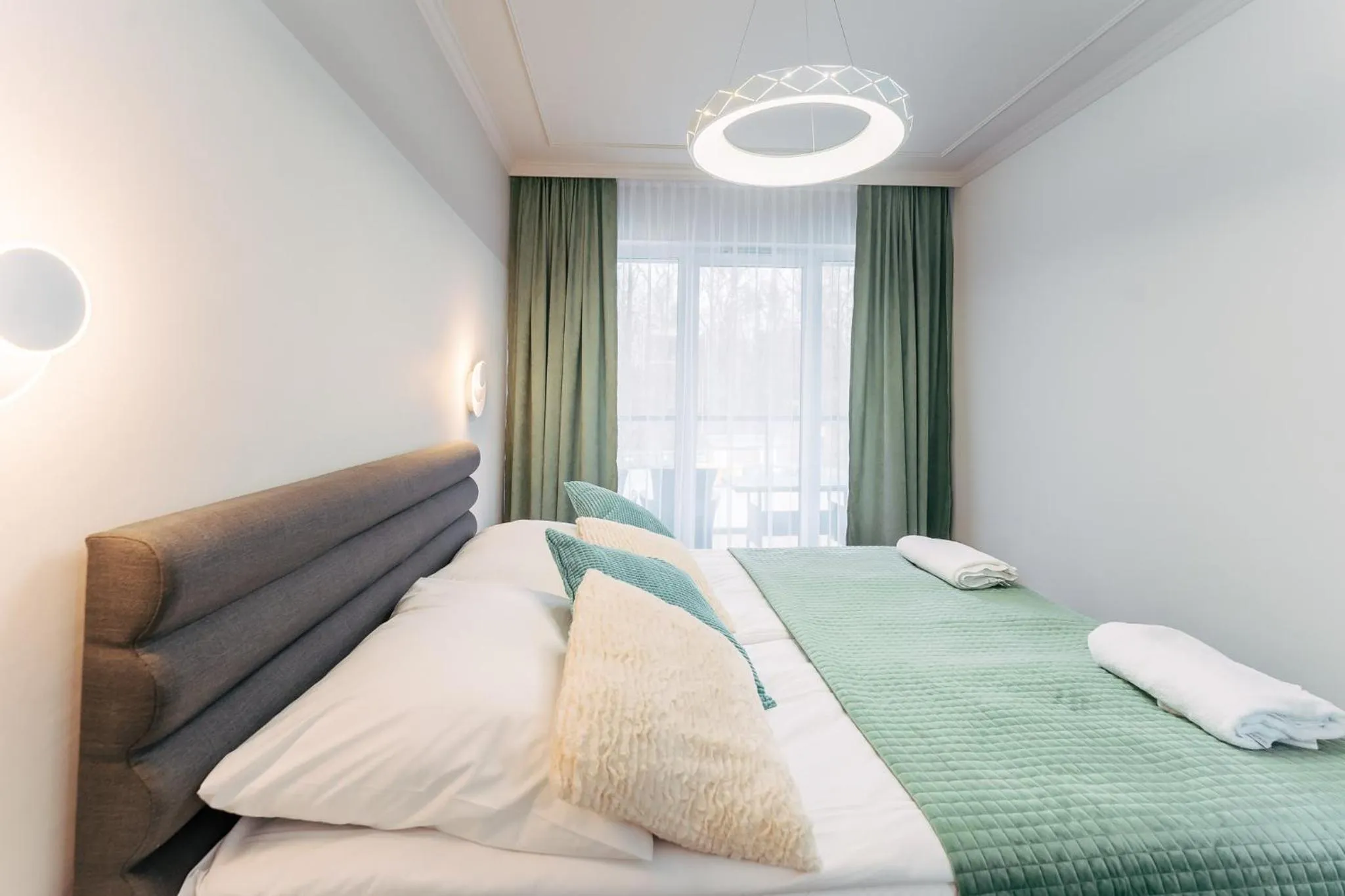 Bed in Ustronie Apartments 20 m do plaży