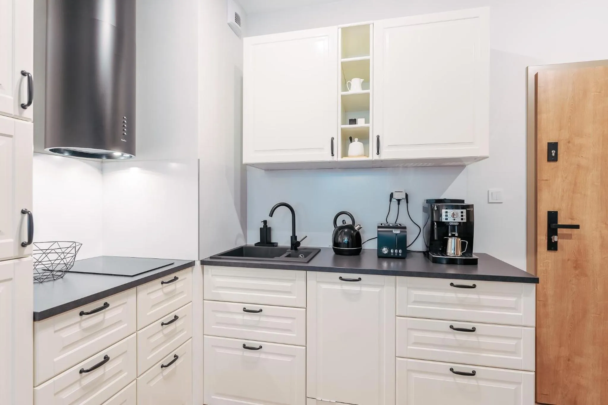 Kitchen or kitchenette in Ustronie Apartments 20 m do plaży