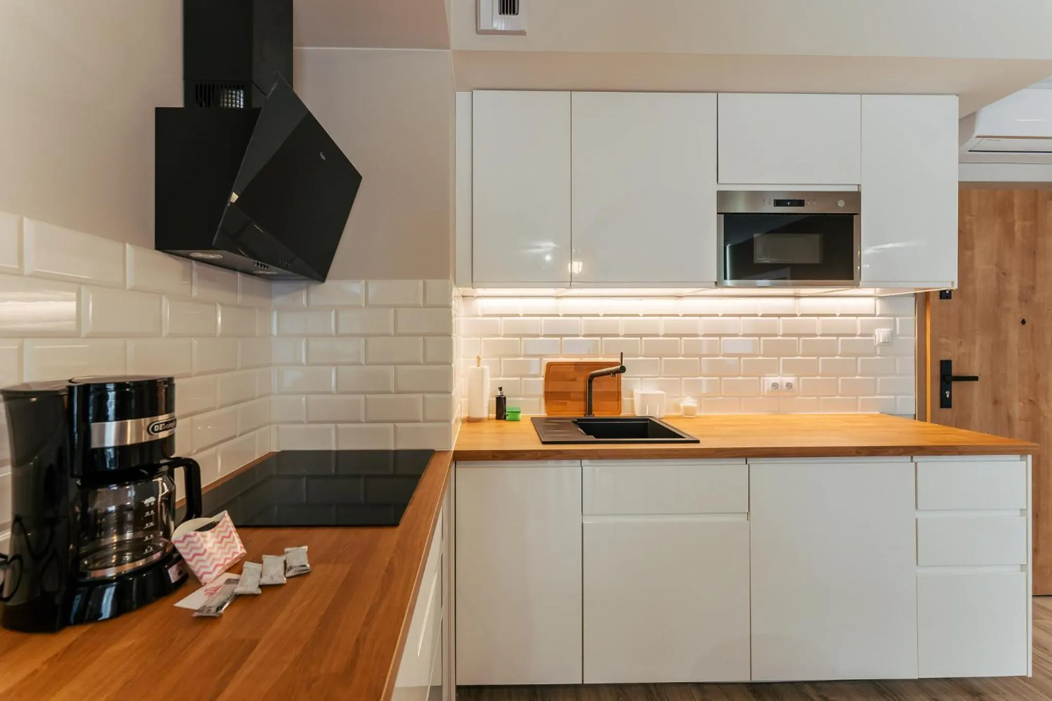 Kitchen or kitchenette in Ustronie Apartments 20 m do plaży