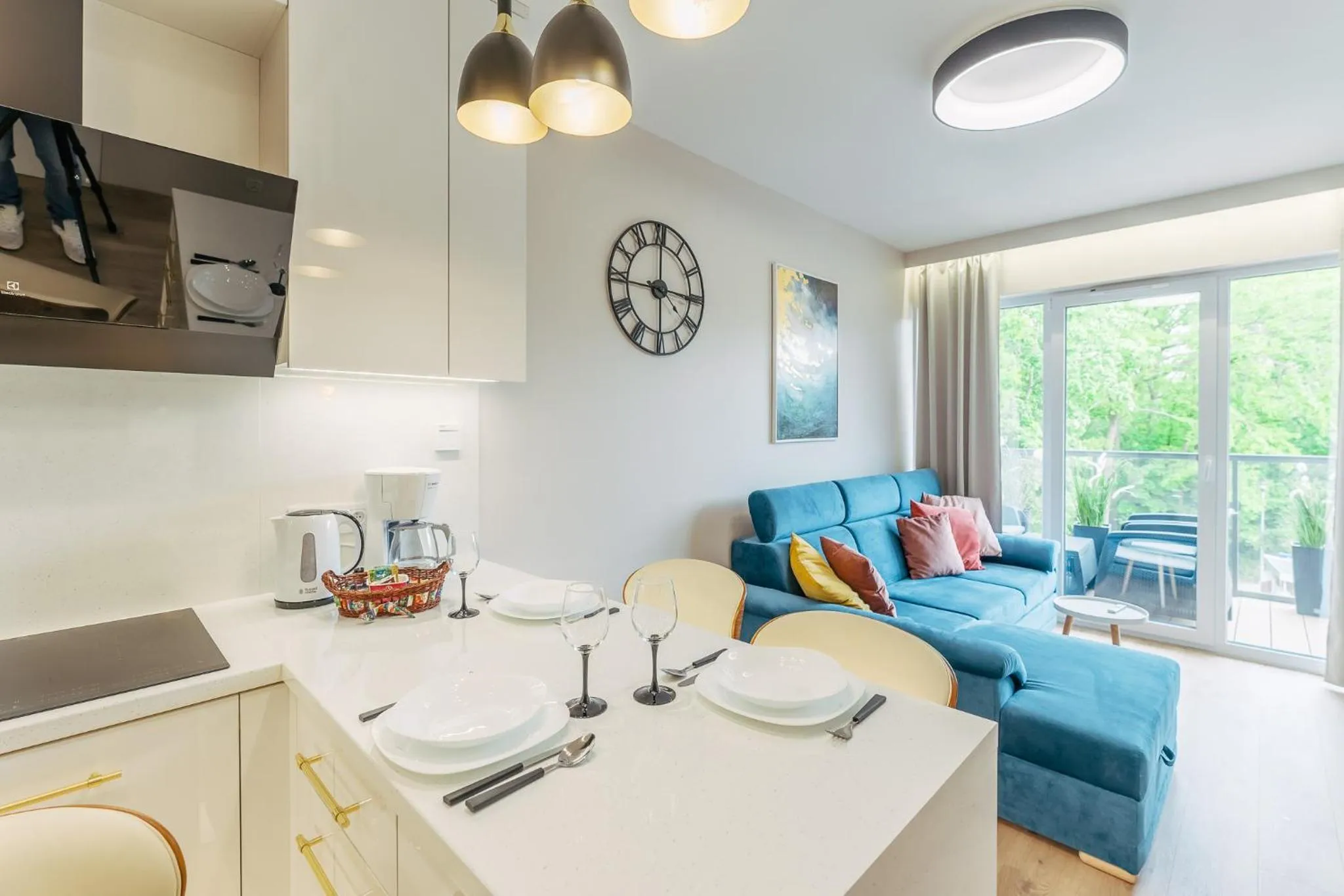 Living room in Ustronie Apartments 20 m do plaży