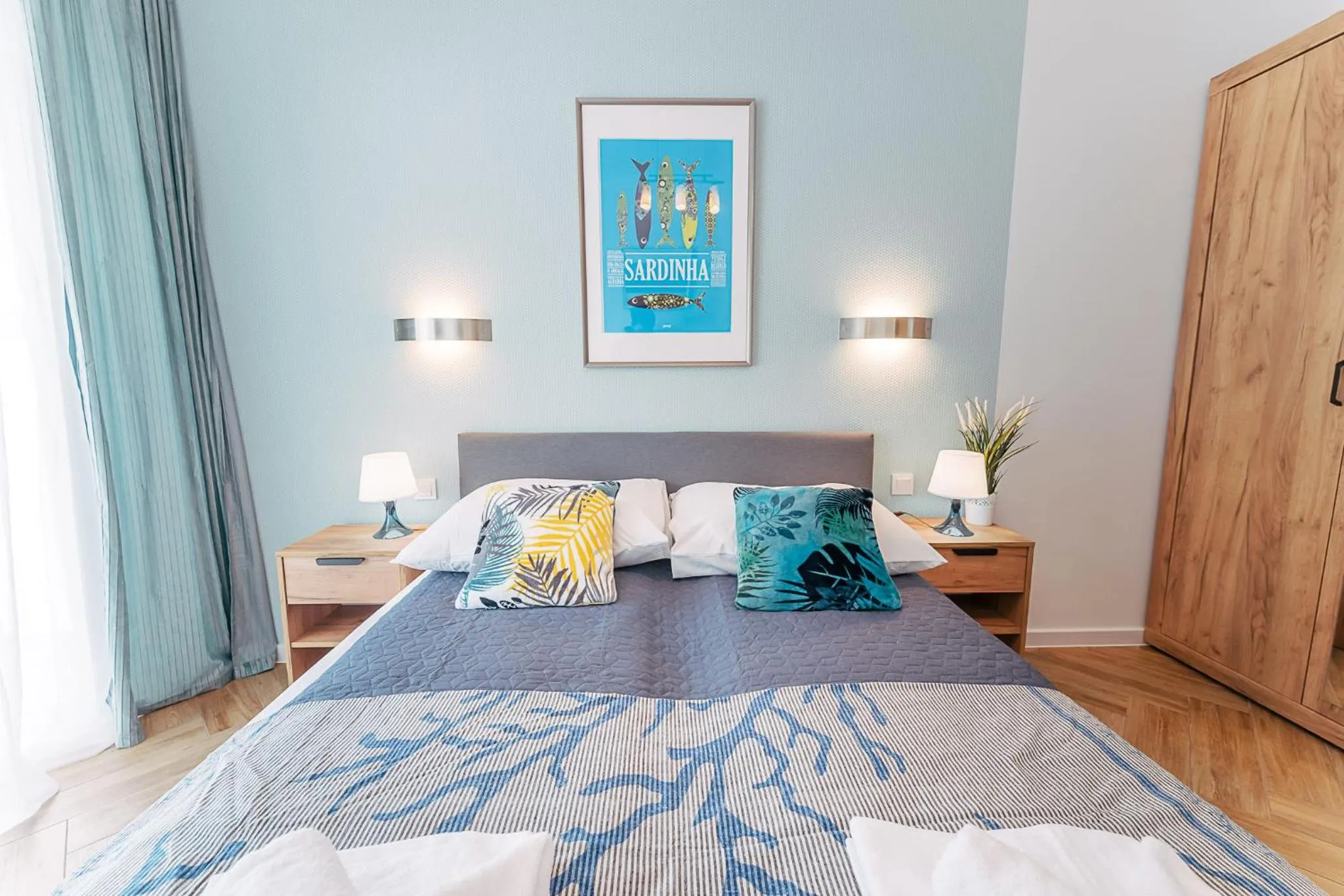 Bed in Ustronie Apartments 20 m do plaży