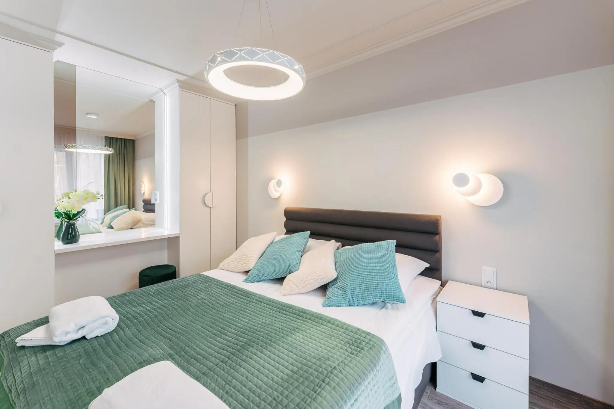 Bed in Ustronie Apartments 20 m do plaży